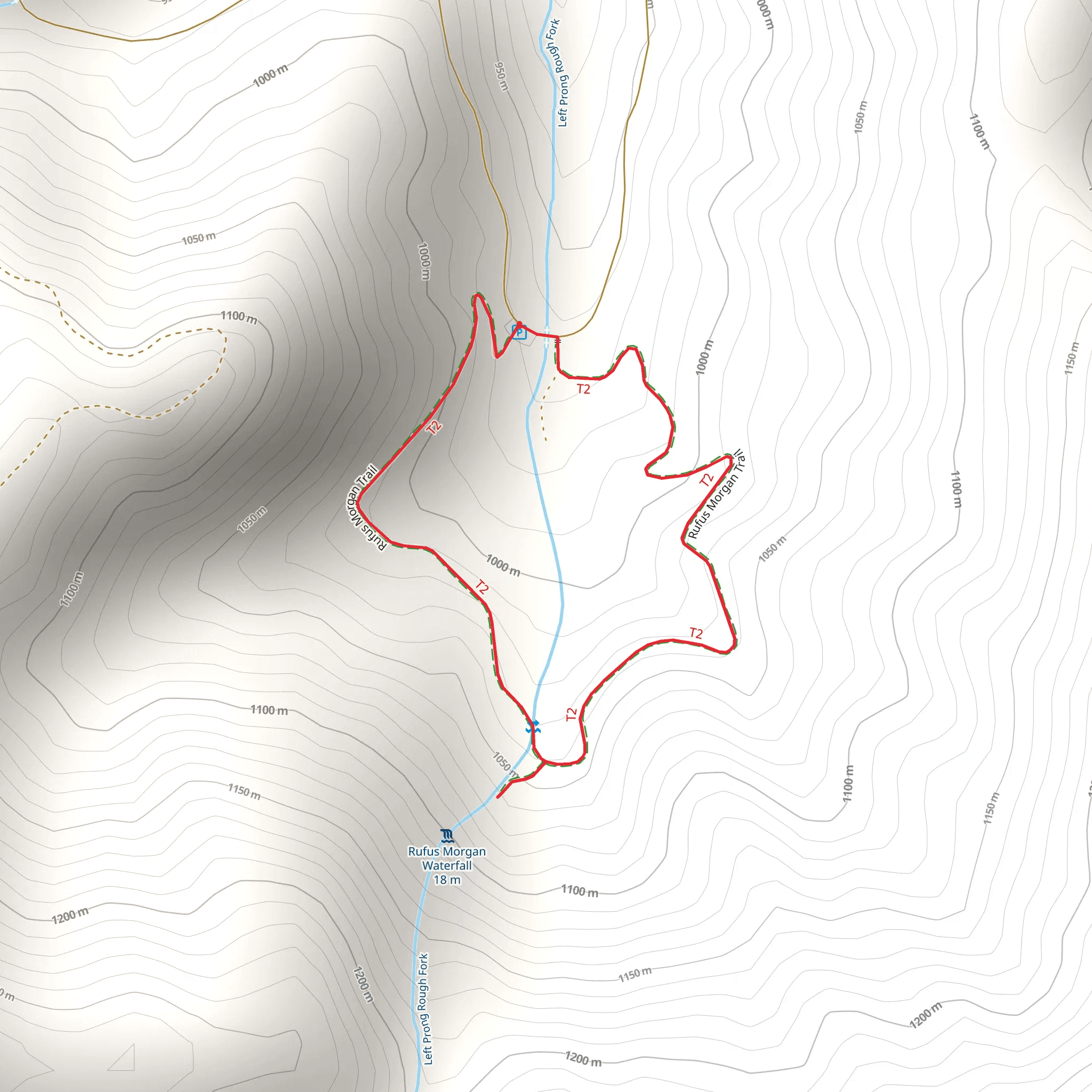 Rufus Morgan Loop Trail mobile static map
