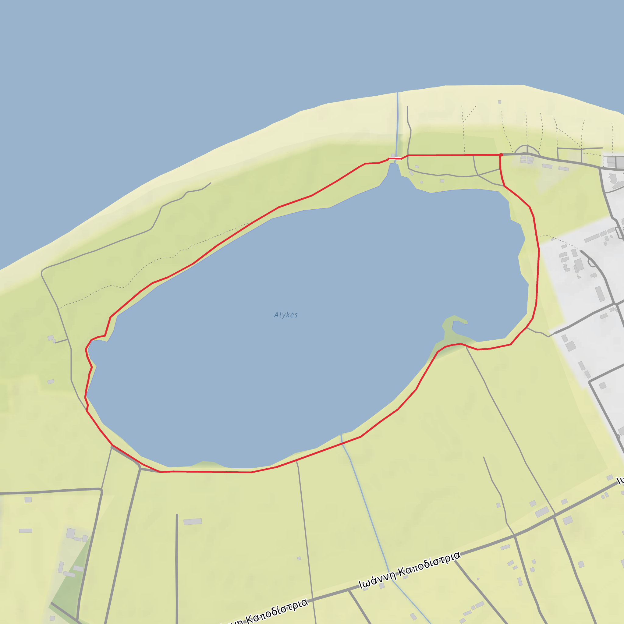 Kos Salt Lake - Alikes Loop mobile static map