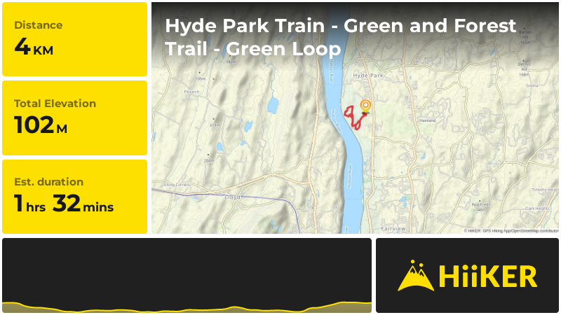 Hyde Park Train - Green and Forest Trail - Green Loop | Dutchess