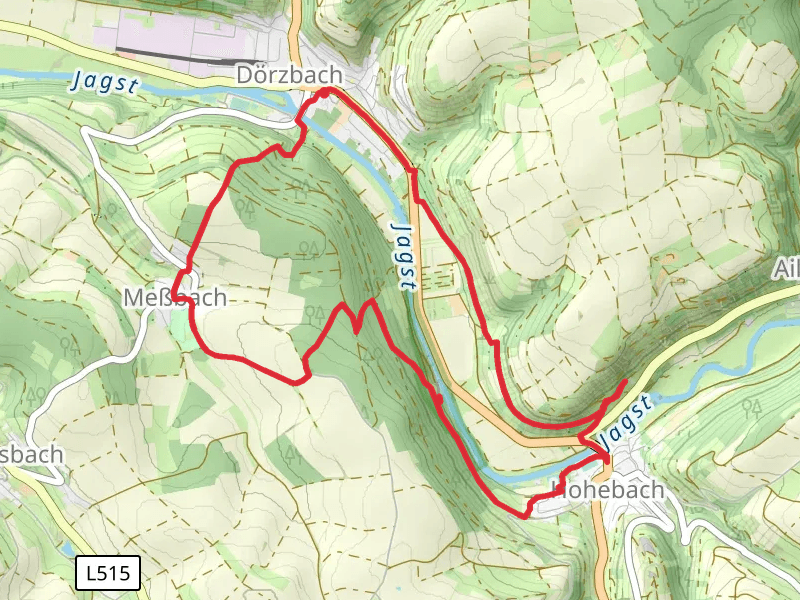 Einsiedlerhoehle via Staffeln and Erlebnispfad Hohebach