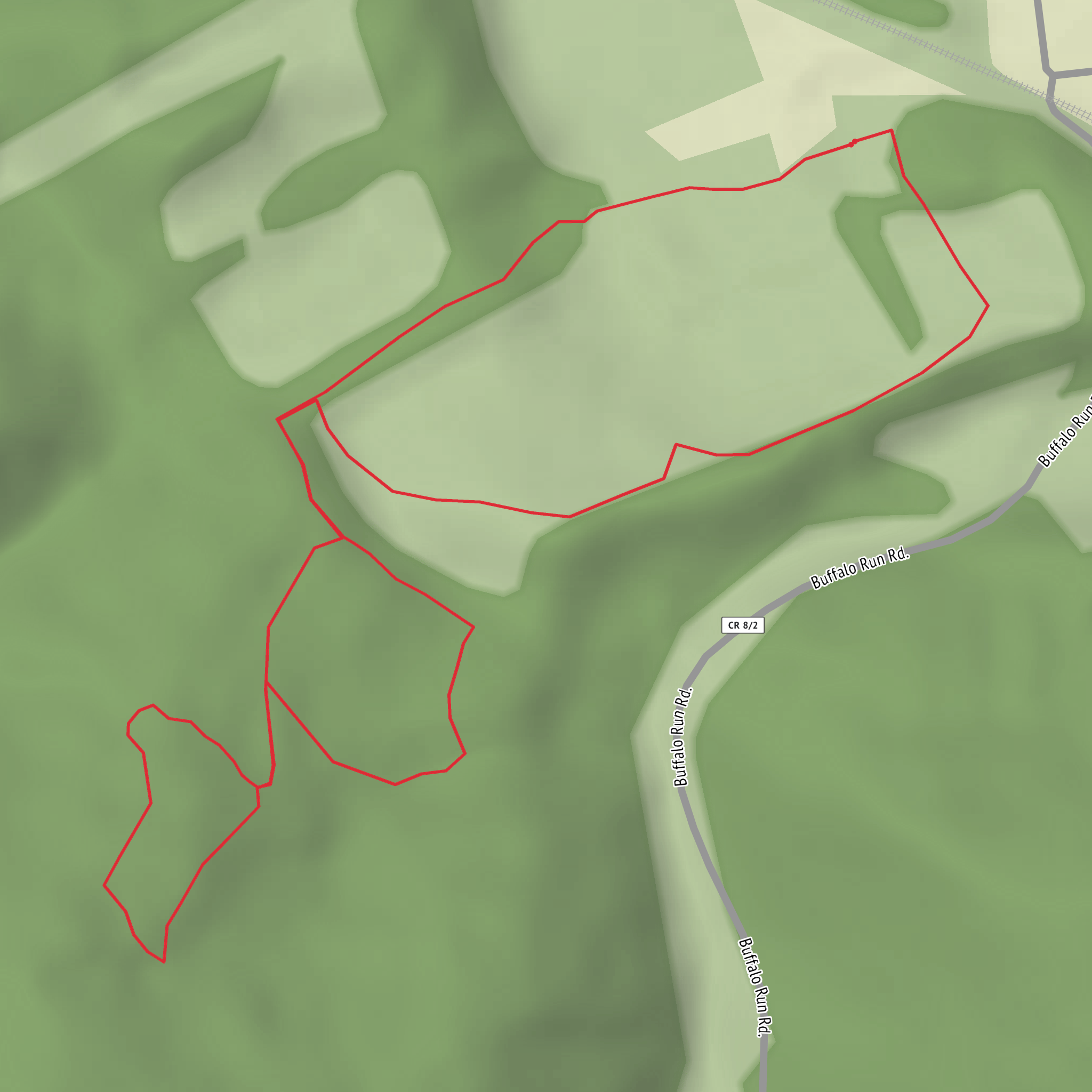 Green Trail and Red Trail mobile static map