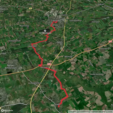 Sleen to Coevorden via Pieterpad 1