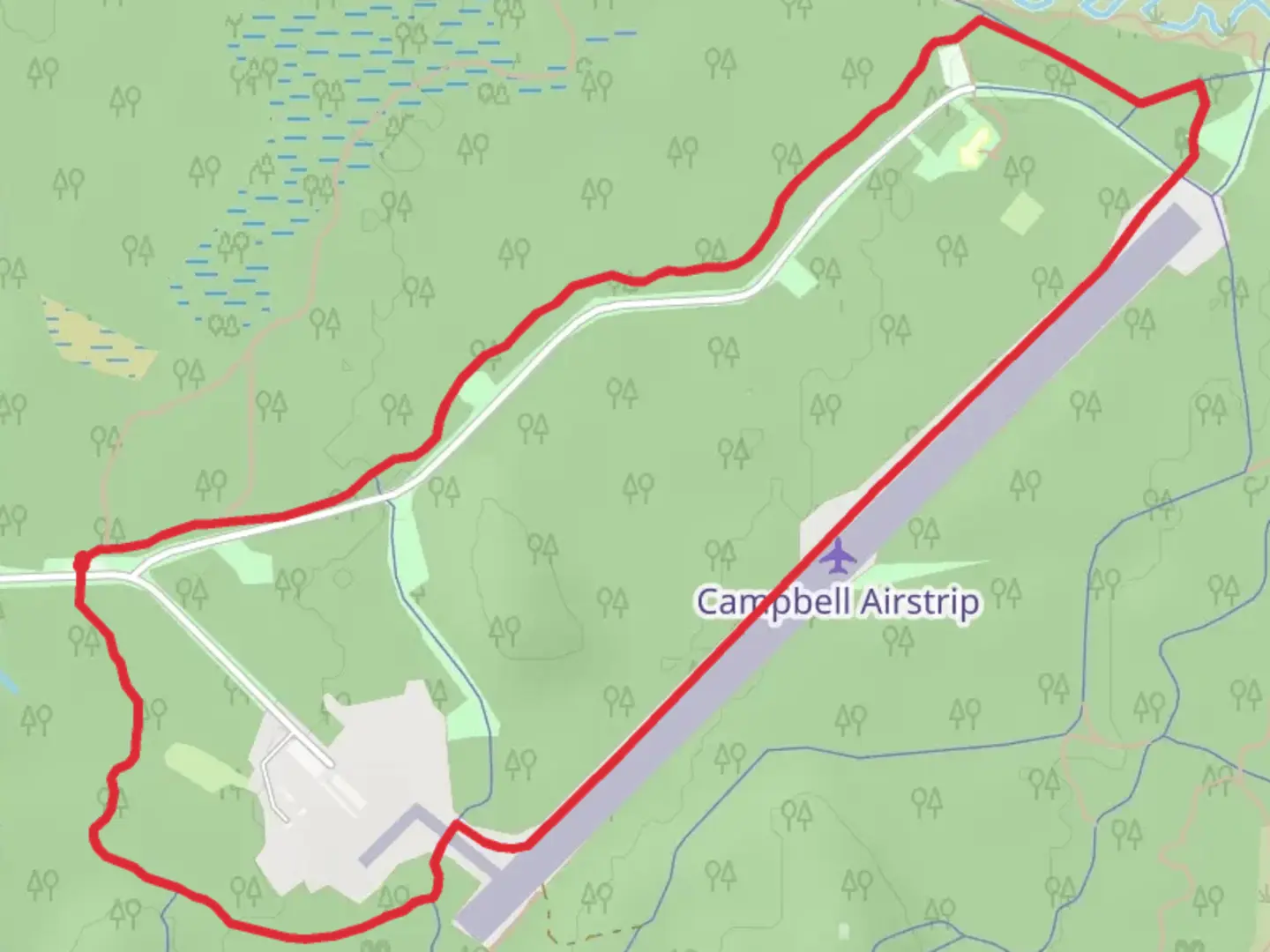 An image depicting the trail Single Loop Track and its surrounding area.