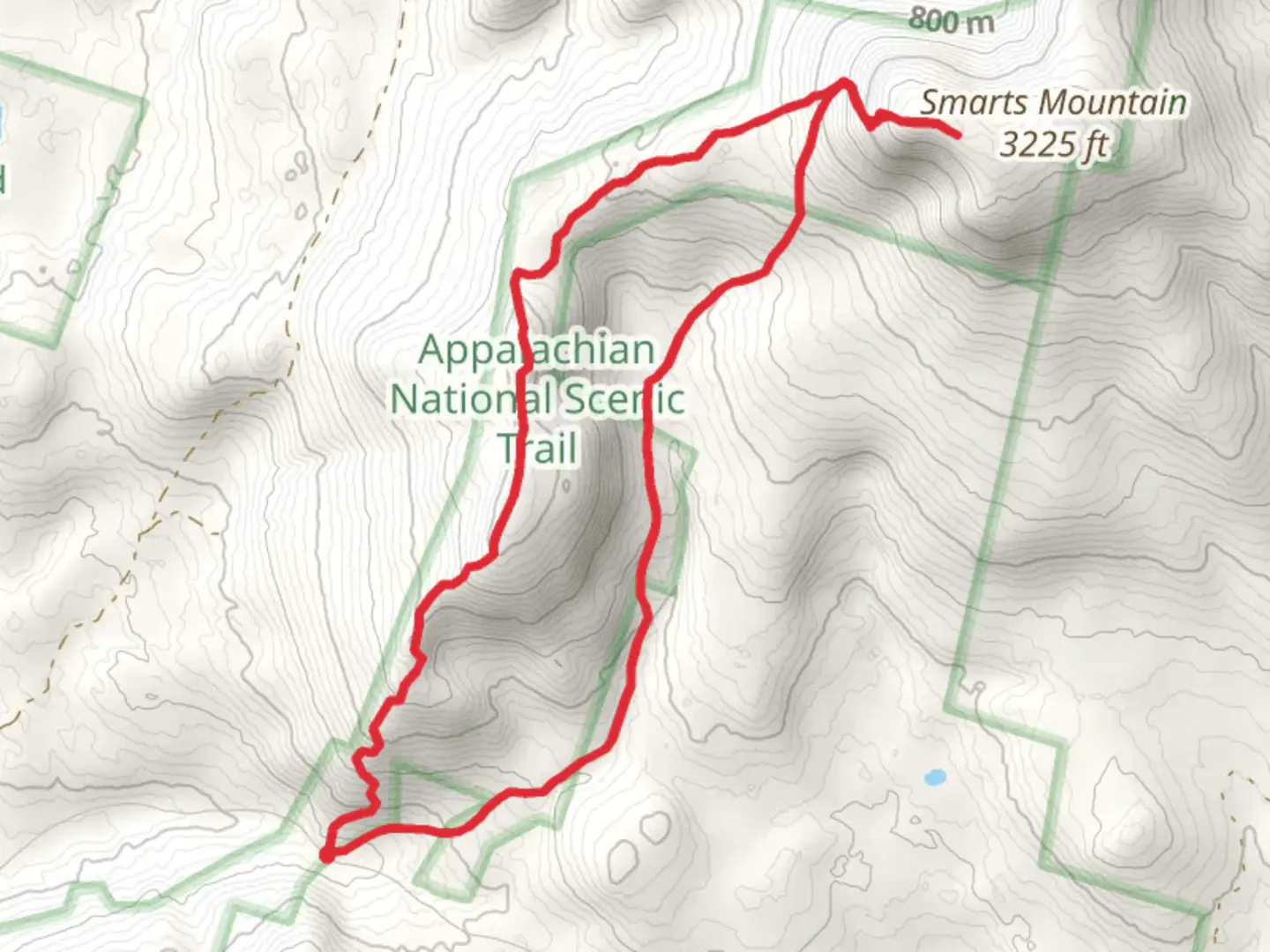 An image depicting the trail Grant Brook Loop via Appalachian Trail Loop and its surrounding area.