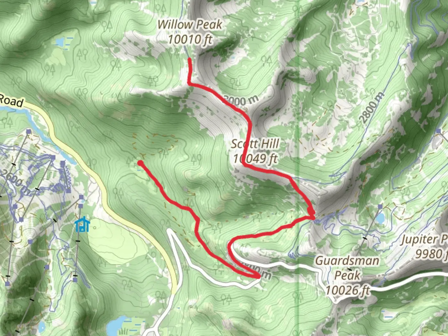 An image depicting the trail Mill F East Fork and great Western Trail and its surrounding area.