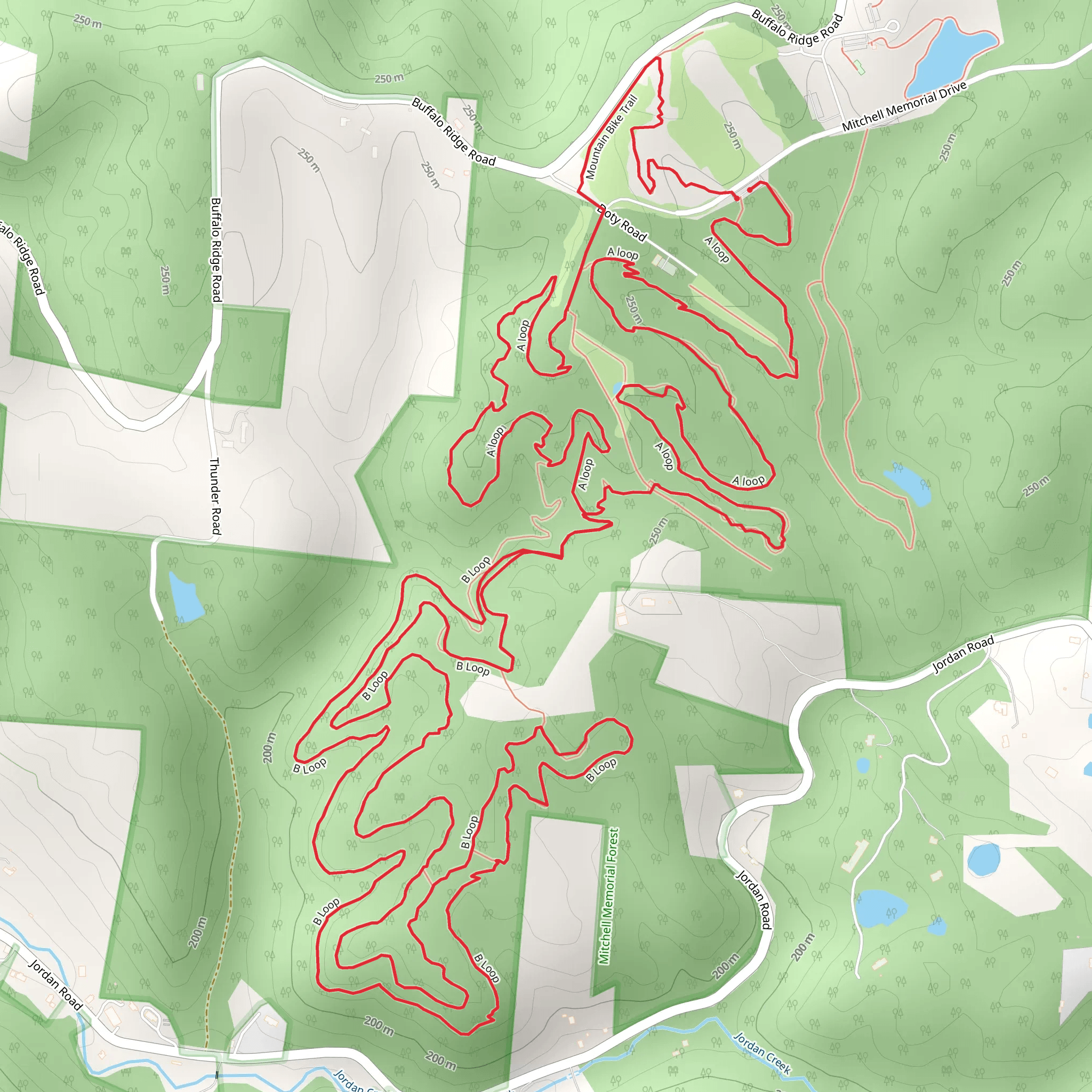 A Loop and B Loop mobile static map
