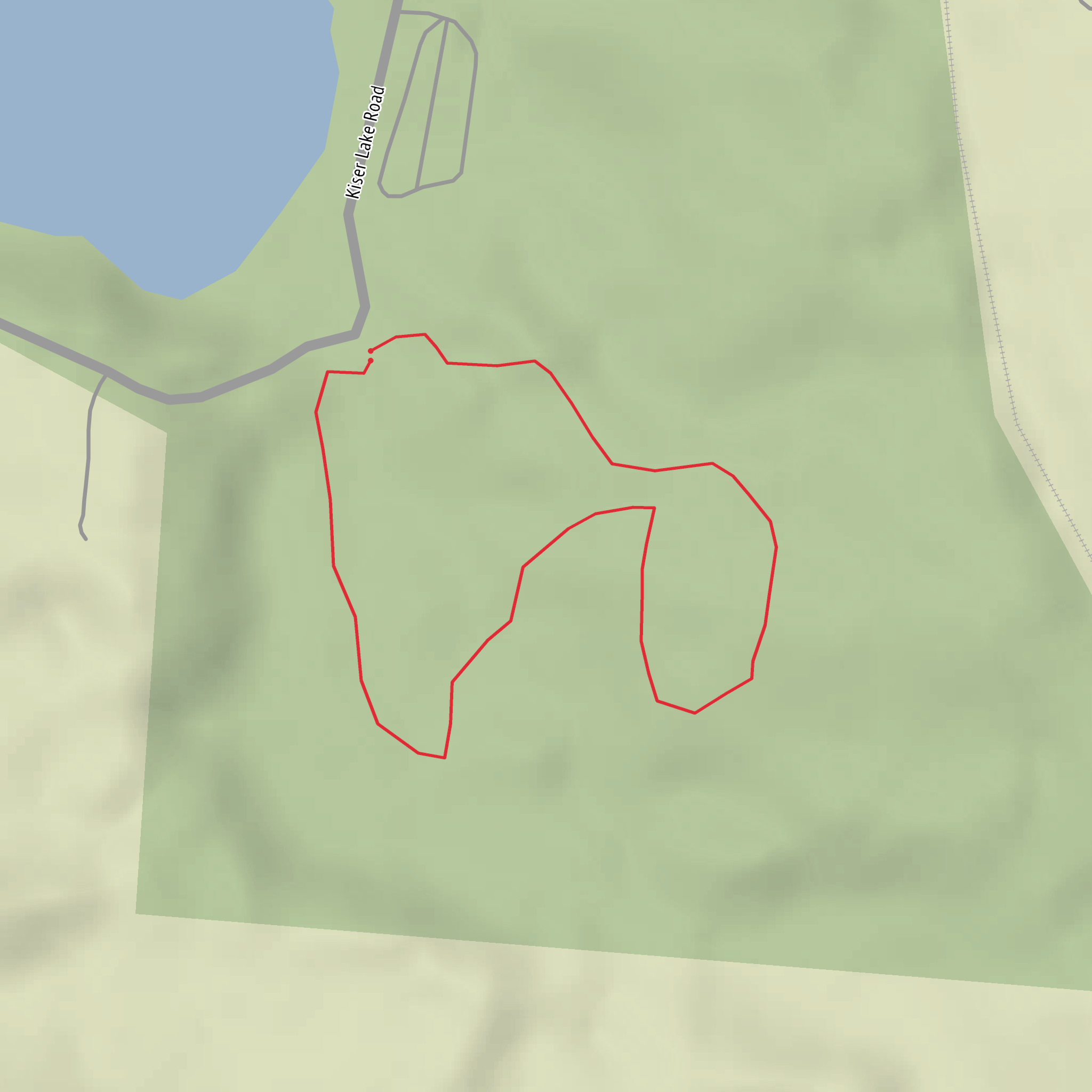 Kiser Lake Wetlands Nature Preserve Loop mobile static map