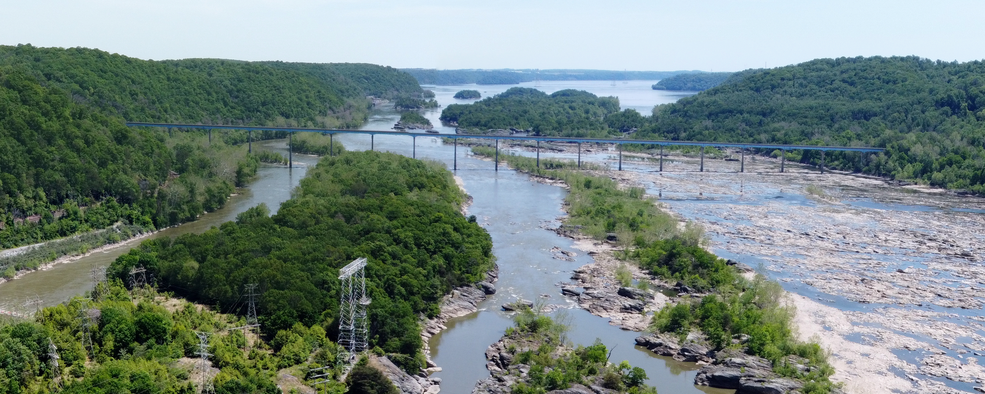 An image depicting the trail Susquehanna River and Mason-Dixon Trail and its surrounding area.