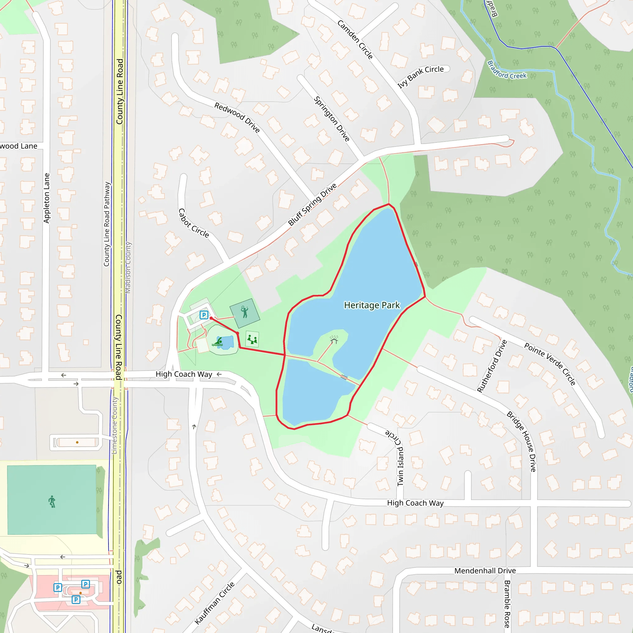 Heritage Park Loop mobile static map