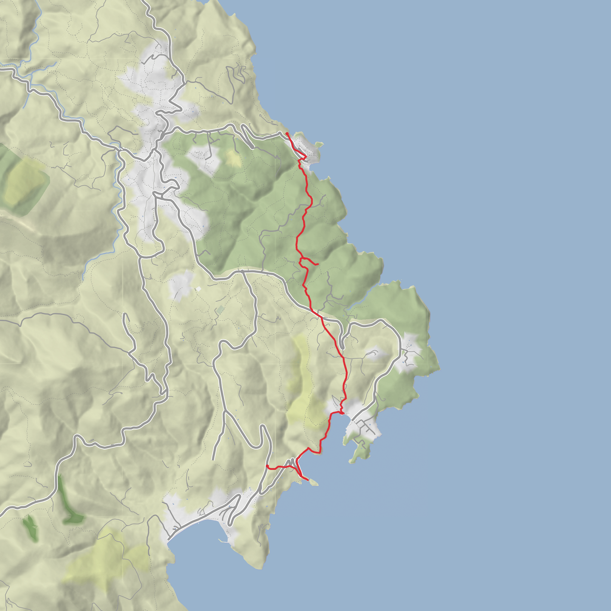 Kastro to Panagia Chrysopigi via Sifnos' Castle and Saros mobile static map