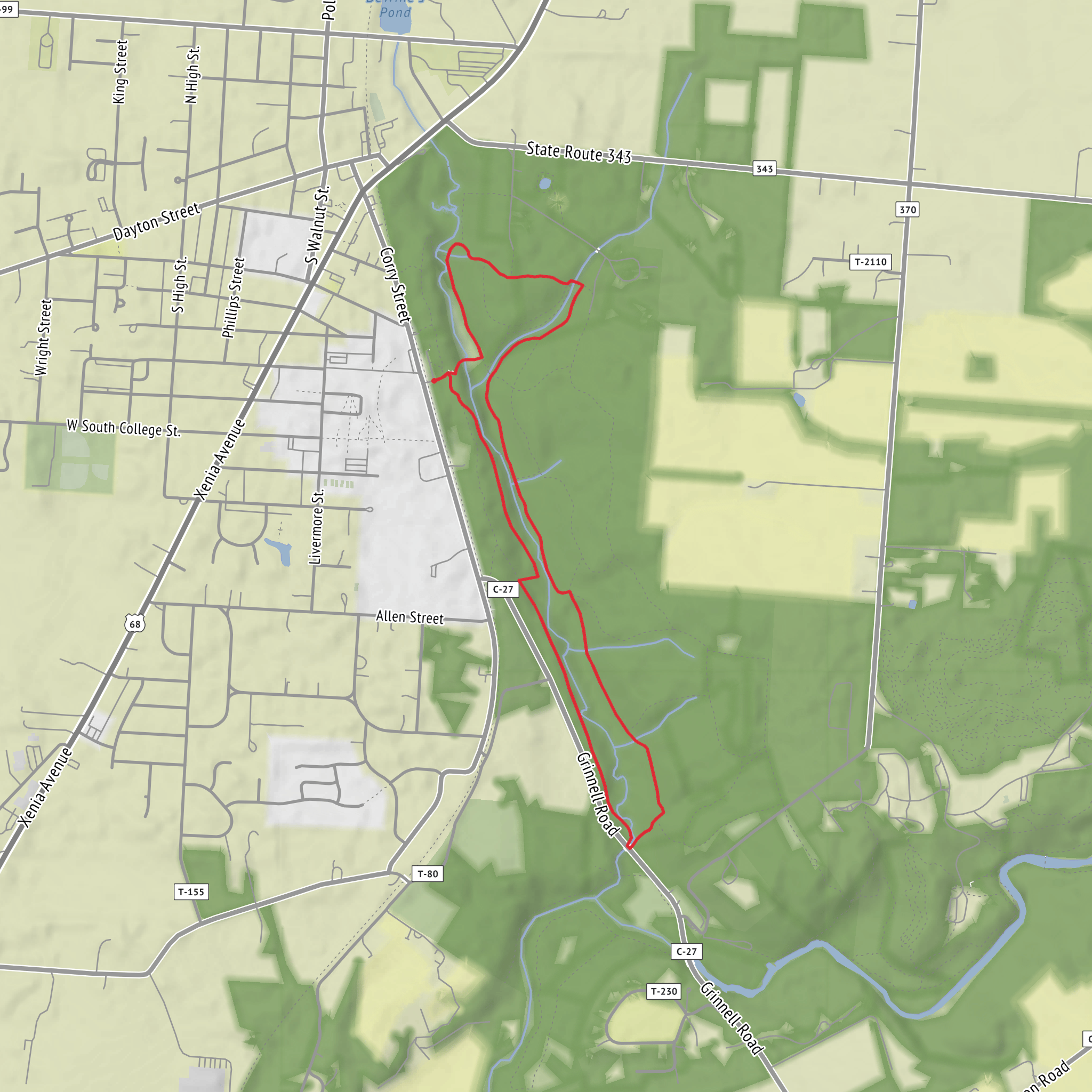 The Cascades via Lower Birch Creek Trail and Upper Birch Creek Trail mobile static map