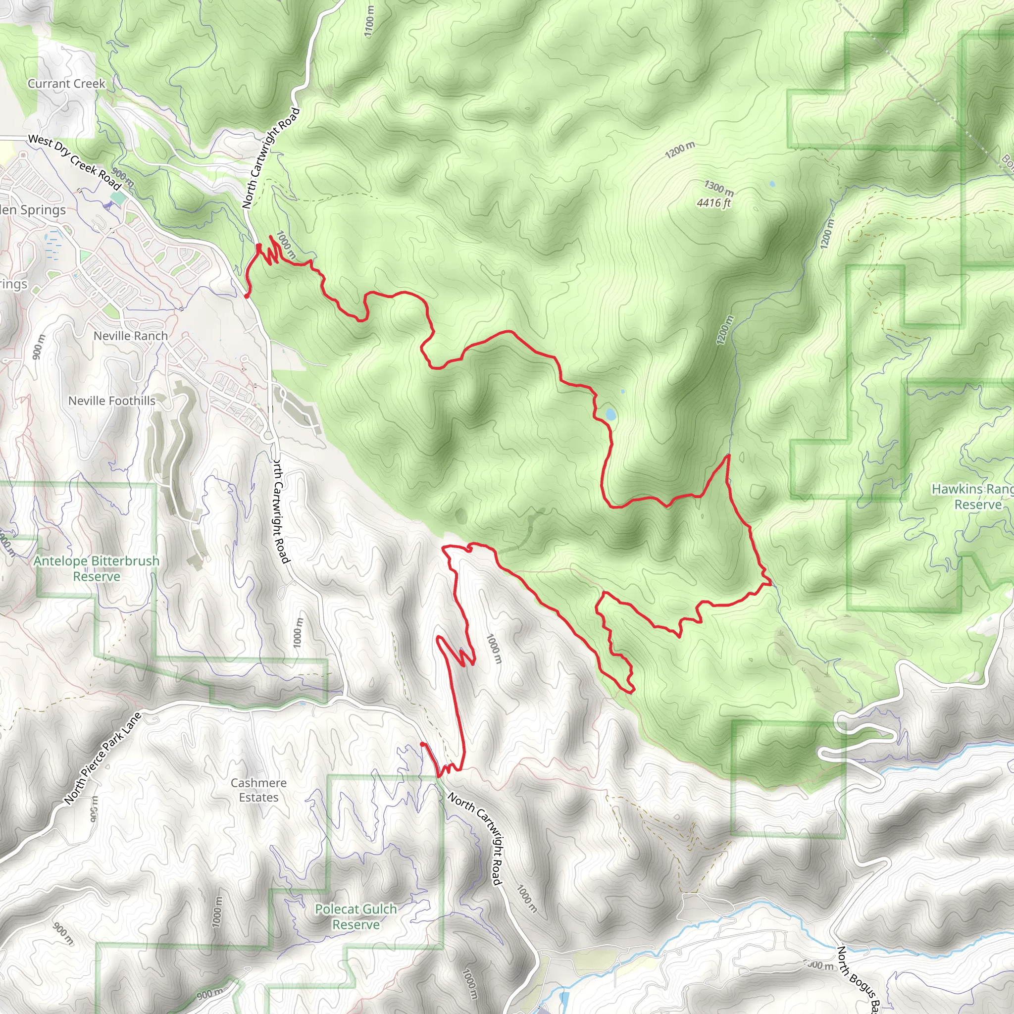 Chukar Butte Point to Point mobile static map