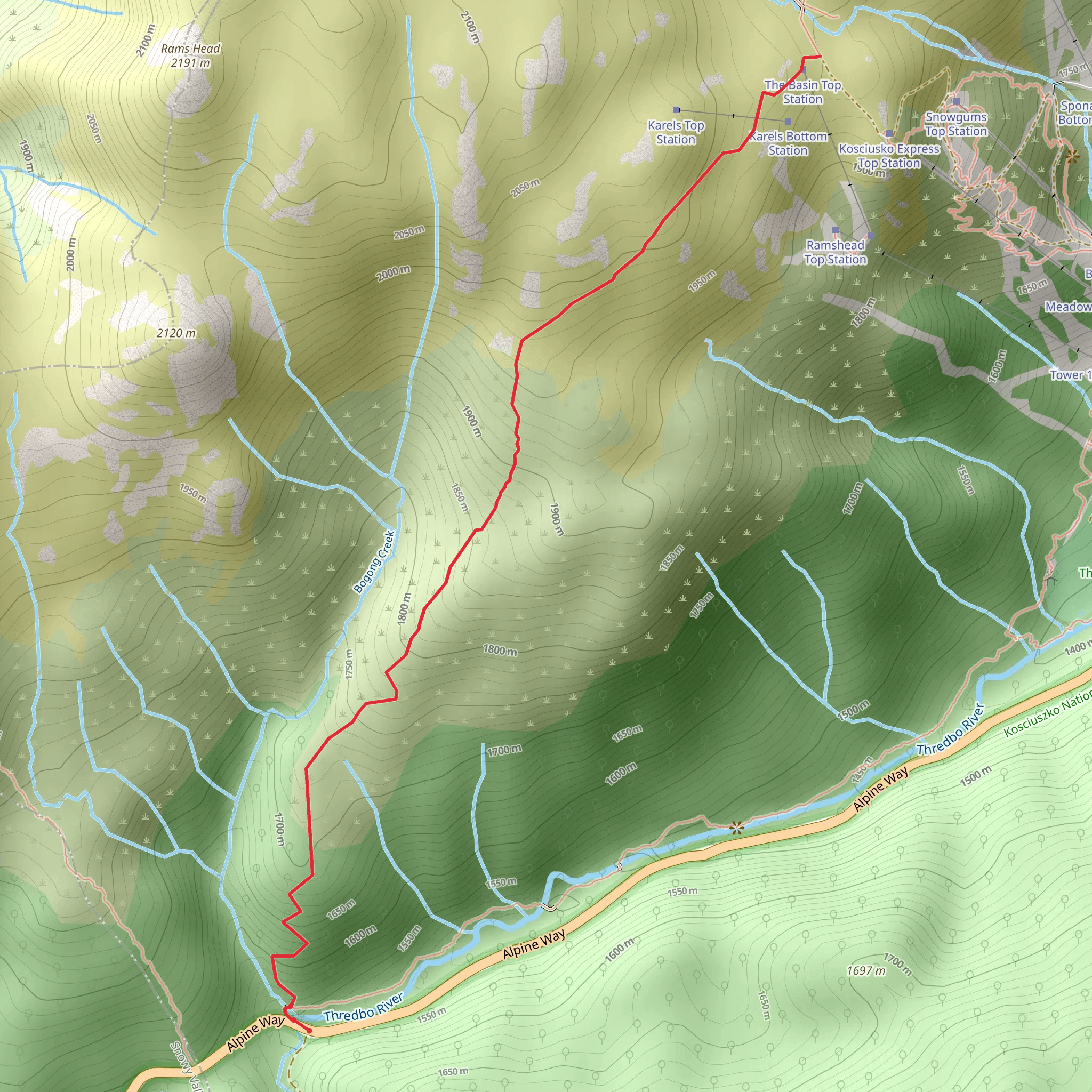 Dead Horse Gap Track mobile static map