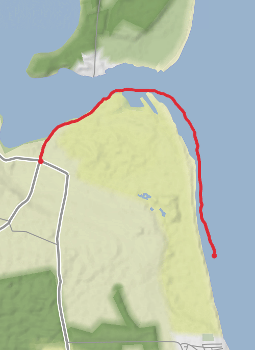 Coull Links to Embo mobile static map