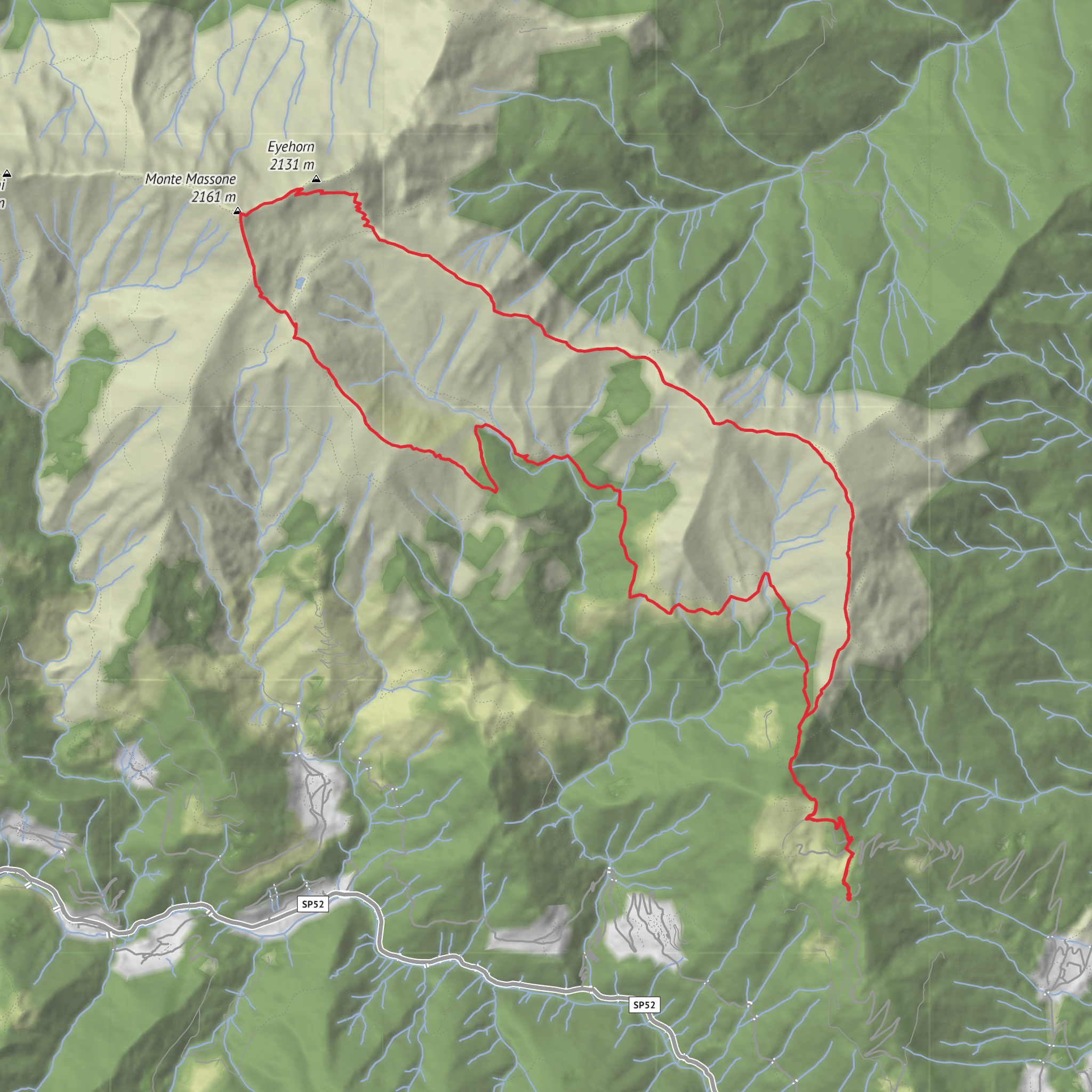 Monte Massone mobile static map