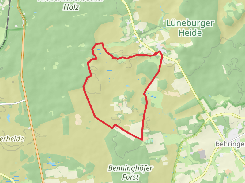 Alfred-Toepfer-Blick and Tuetsberg via Heideschleife Tuetsberg