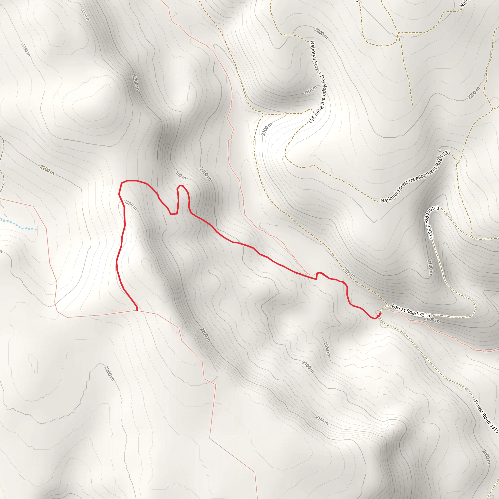 Hanan-bear Creek Intertie Trail mobile static map