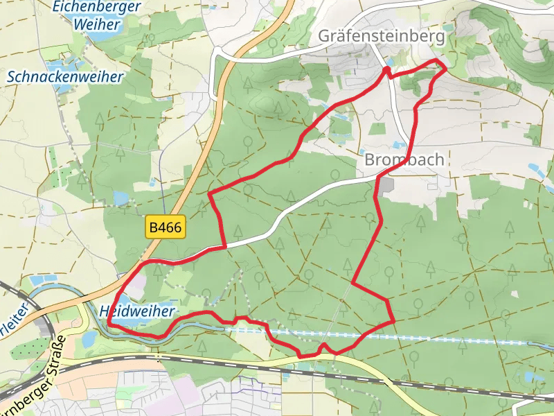 Heidweiher via Fraenkisches Seenland