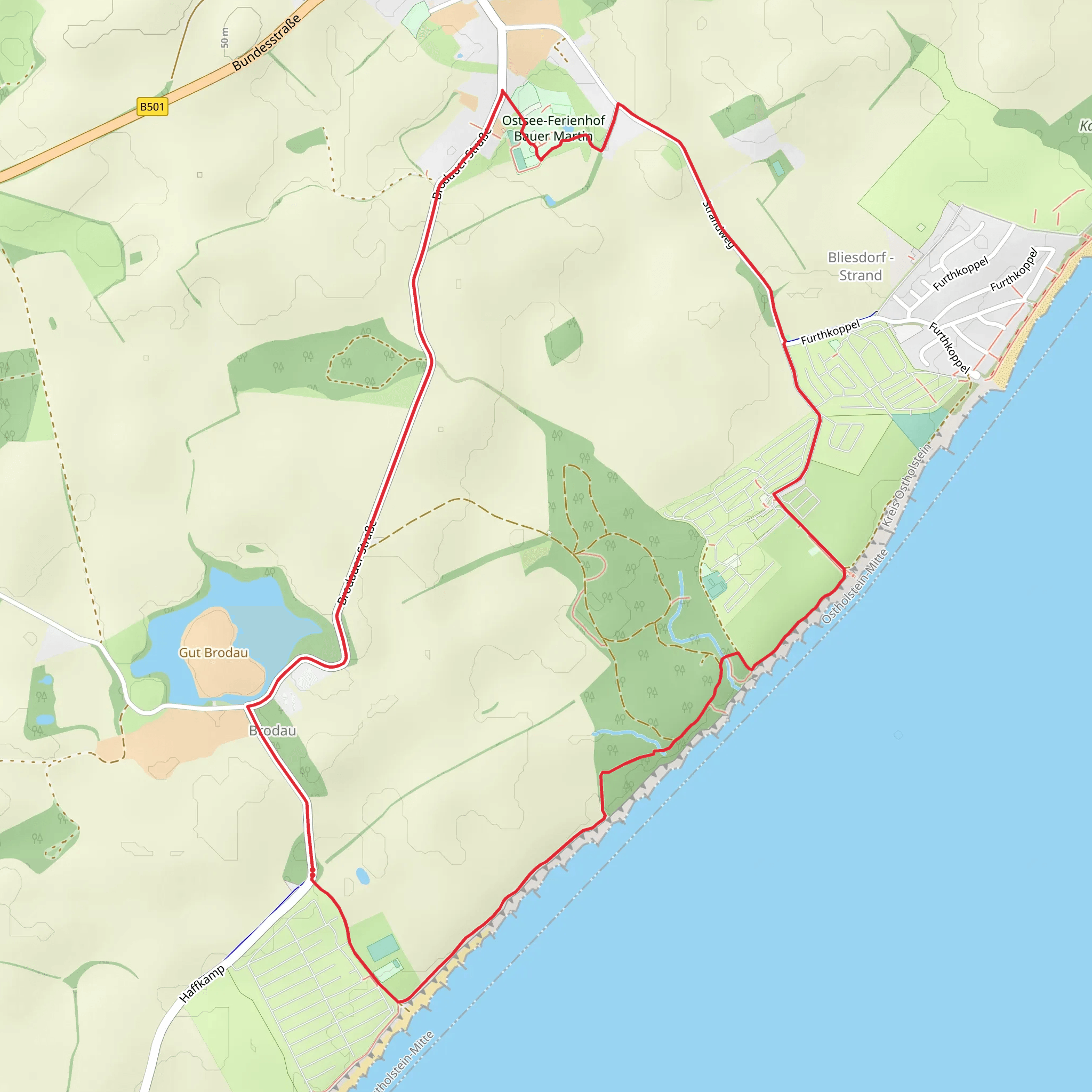 Küstenradweg and Gokart-Rallyestrecke Loop mobile static map
