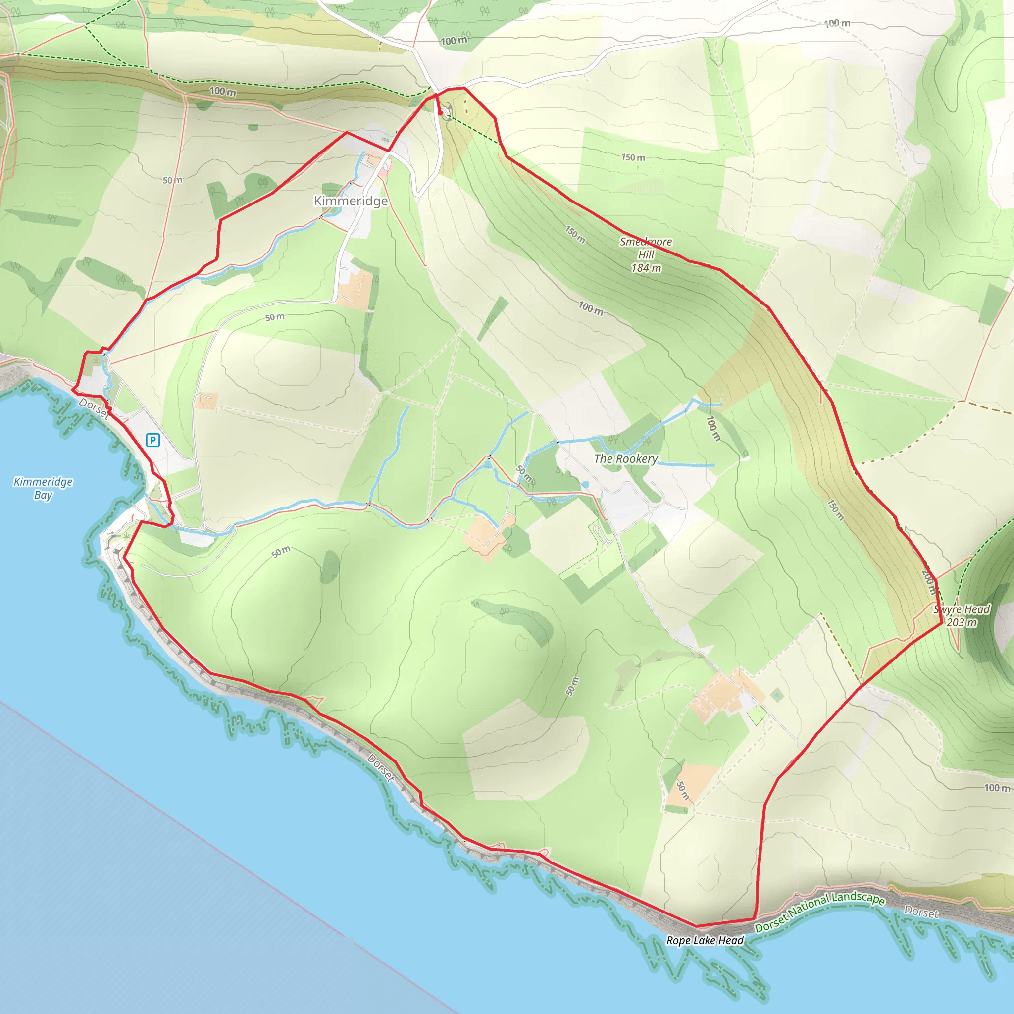Heaven's Gate at Kimmeridge Bay mobile static map