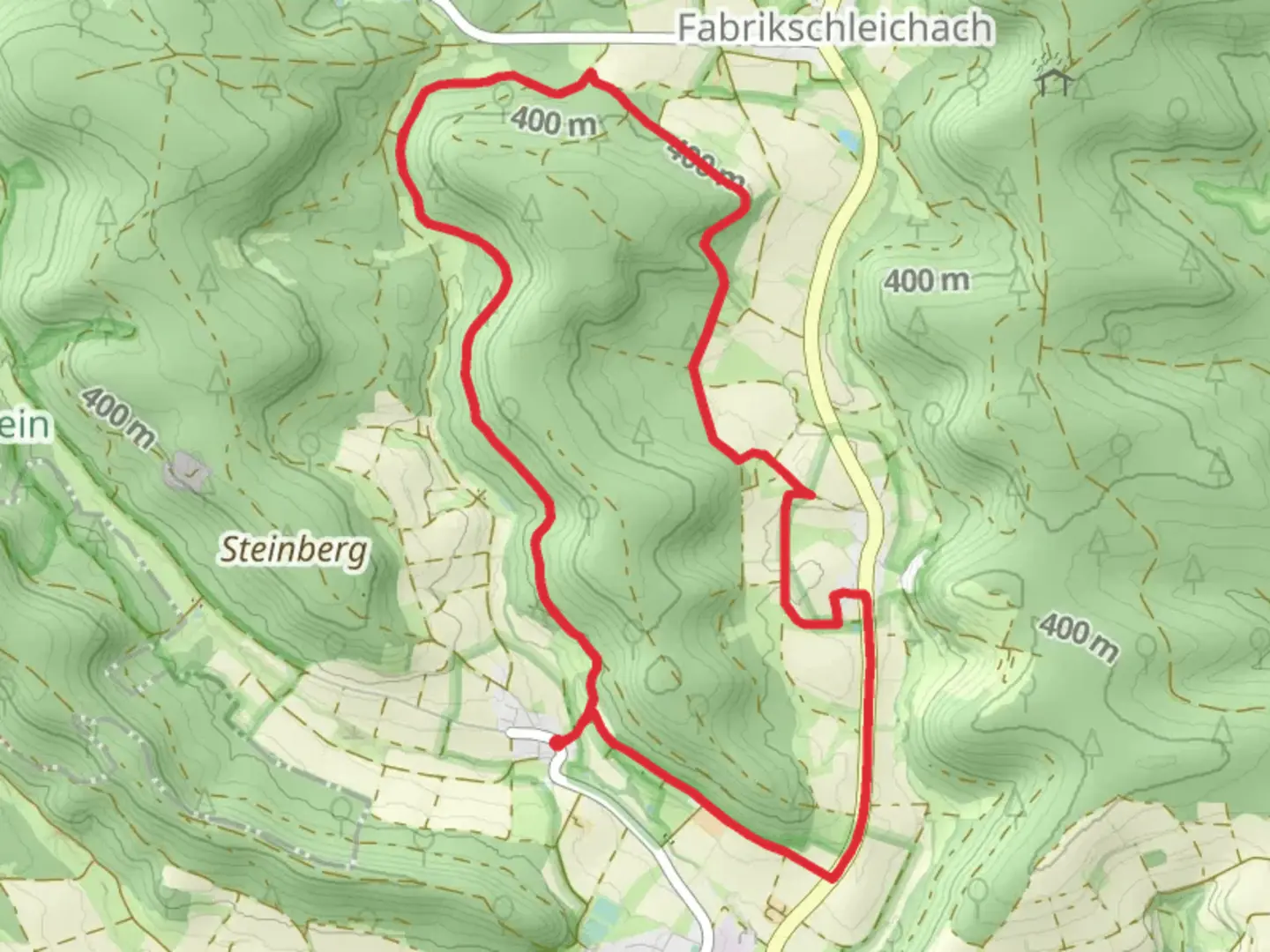 An image depicting the trail Rundweg Rauhenebrach R1 and its surrounding area.