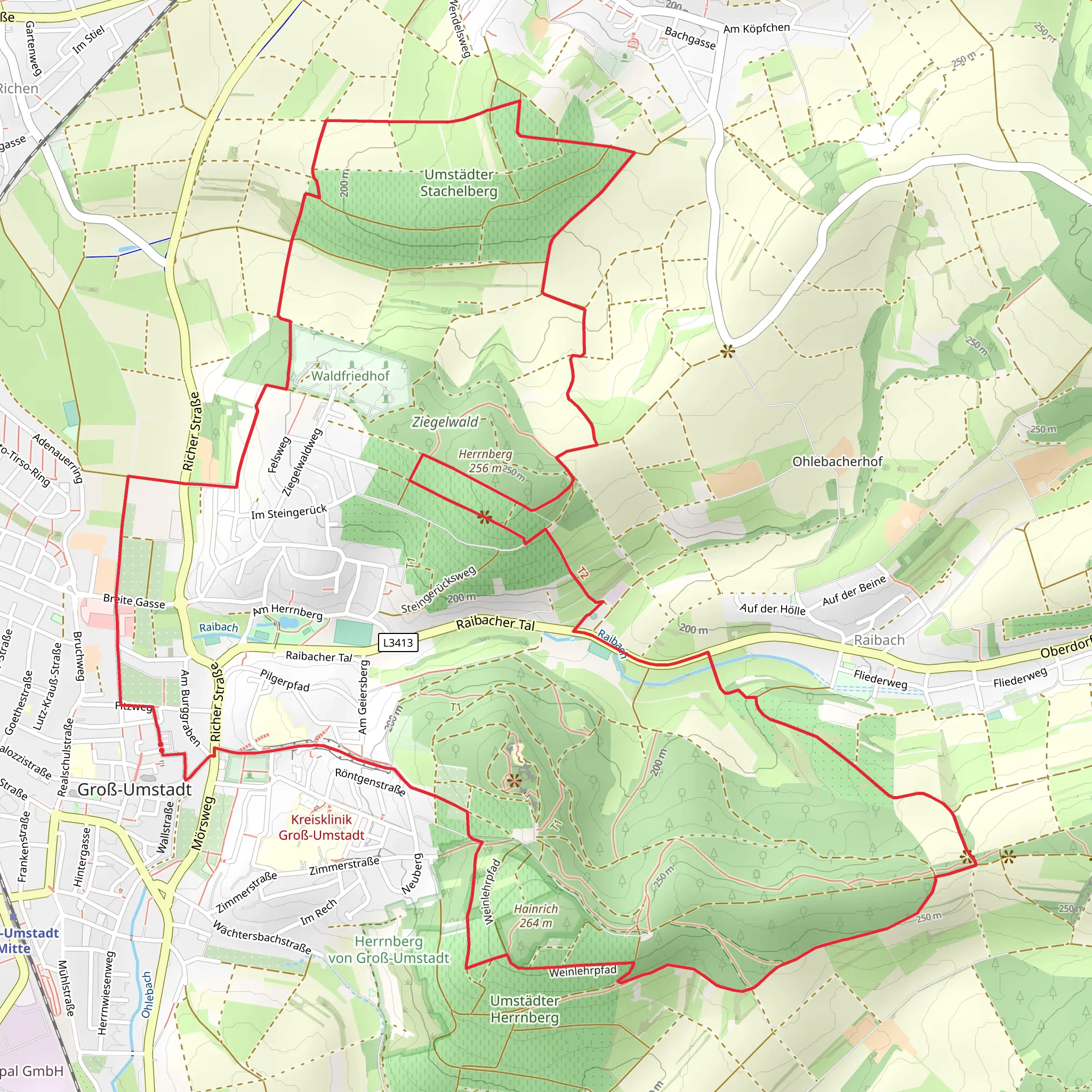 Hainrichsberg Loop mobile static map