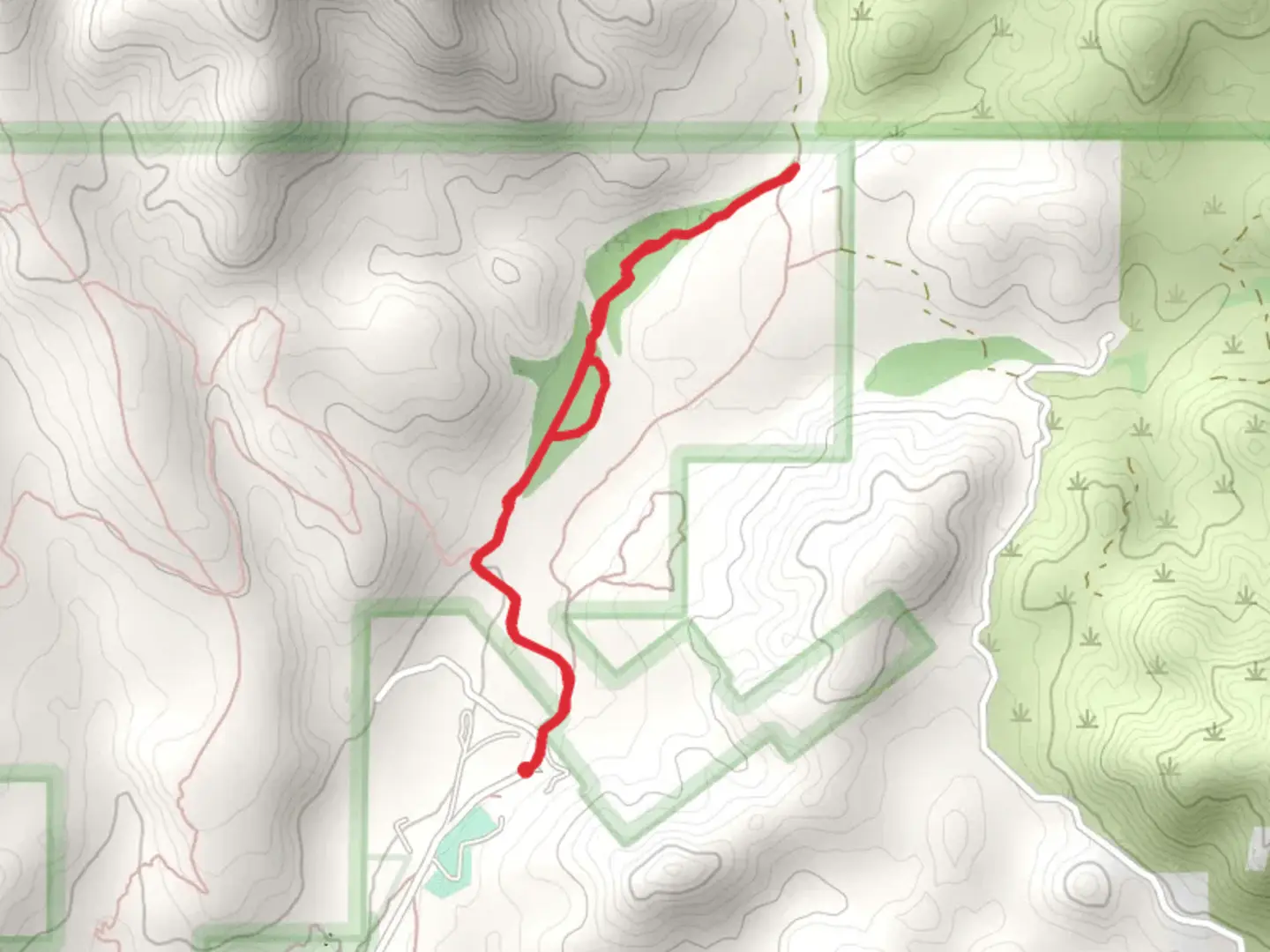 An image depicting the trail Metate and Towhee Trail and its surrounding area.