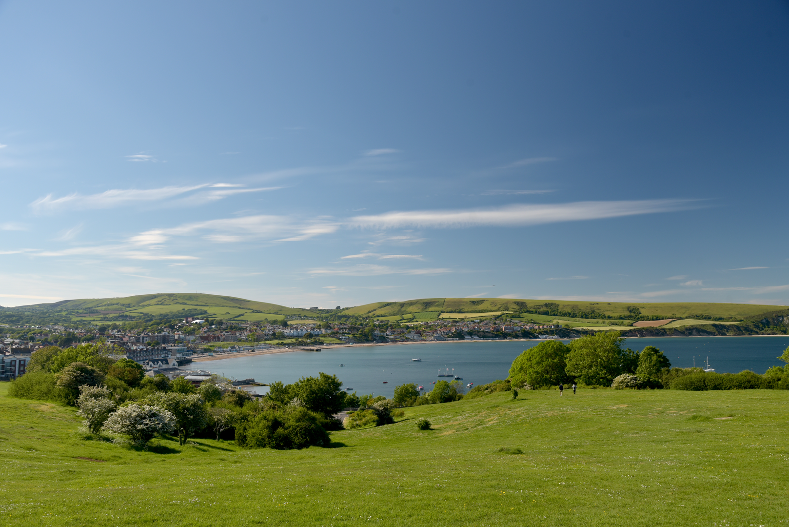 An image depicting the trail Corfe Castle to Swanage via SWCP and its surrounding area.