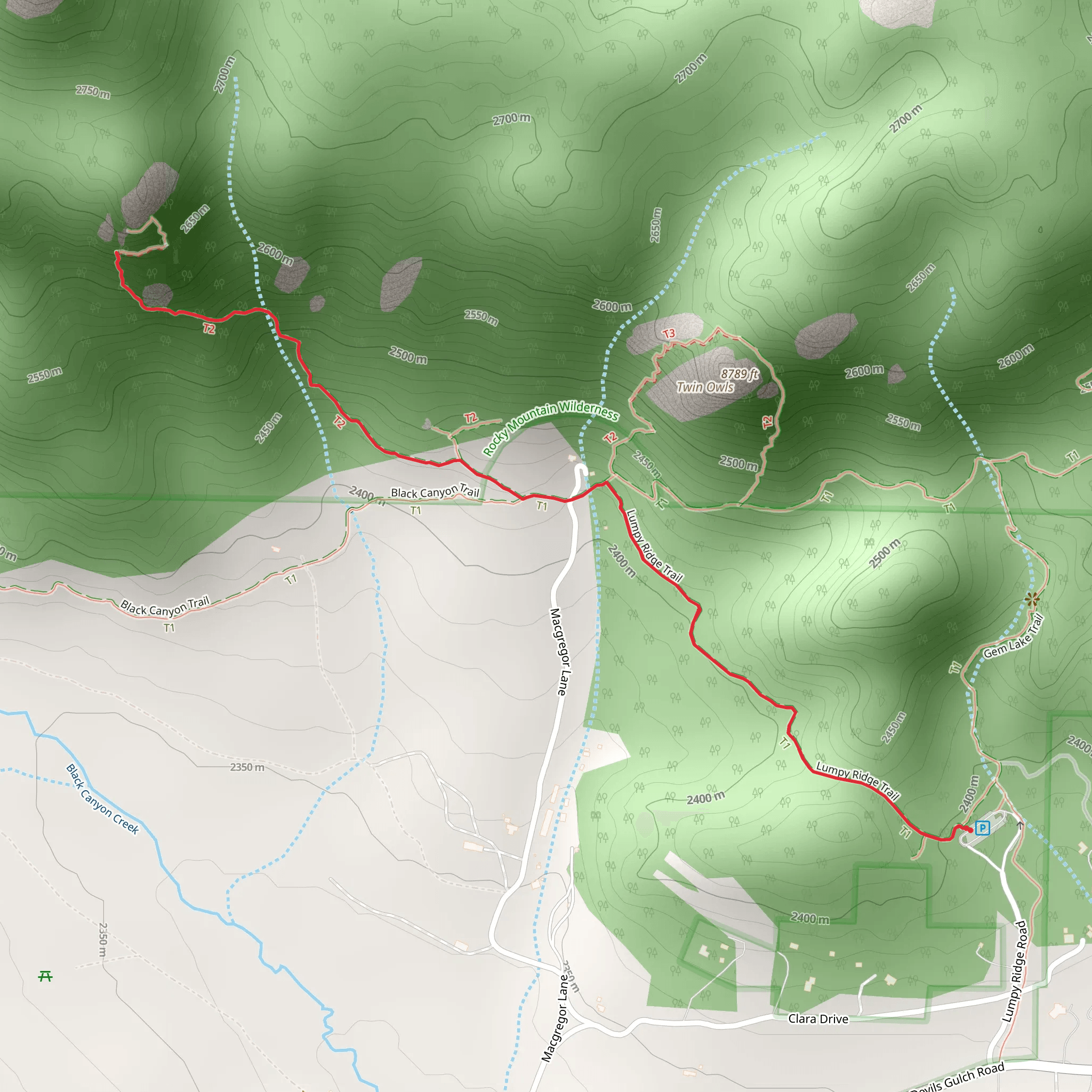 Batman - Checkerboard Rock Climbing Access via Lumpy Ridge Trail | Lar