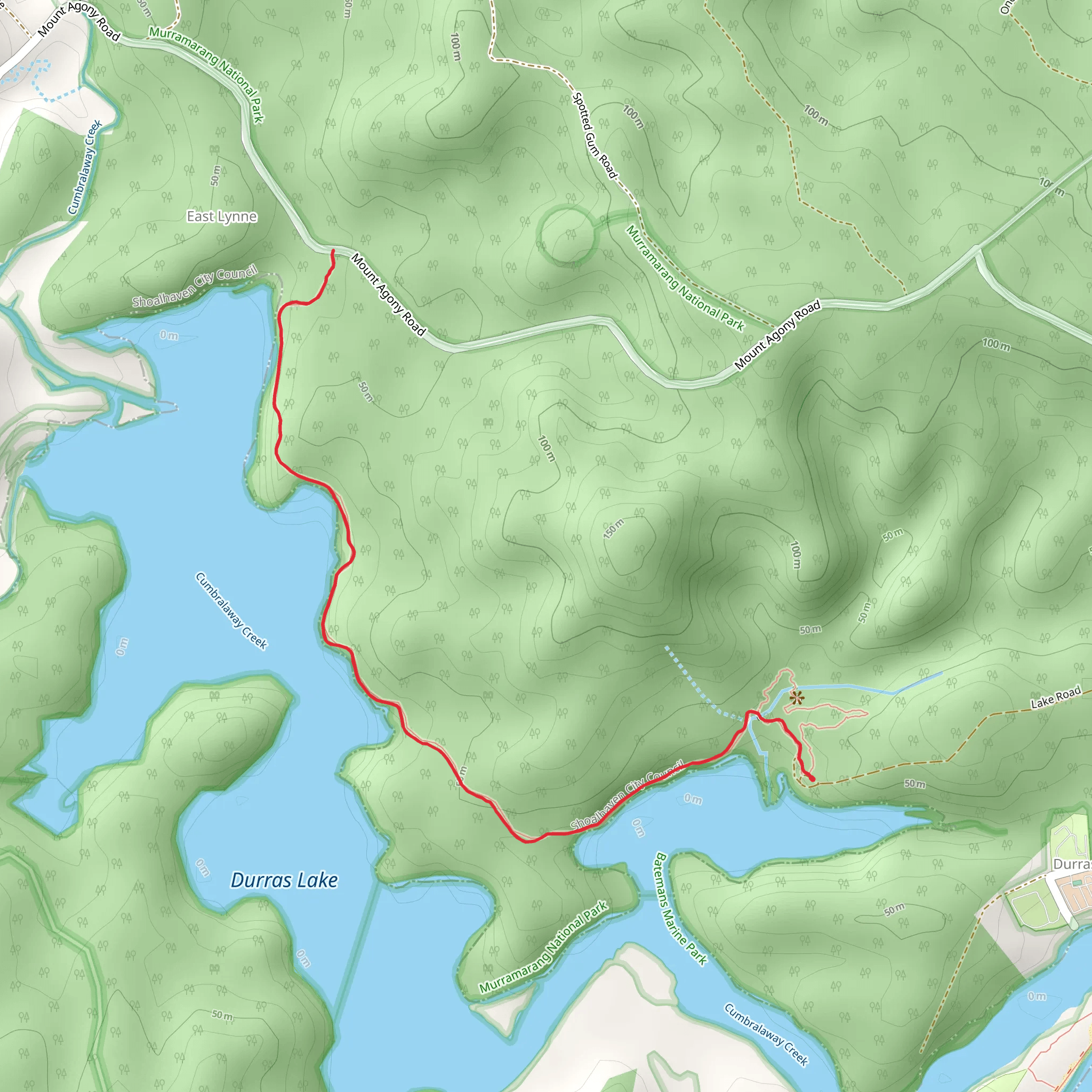 Lake Track mobile static map