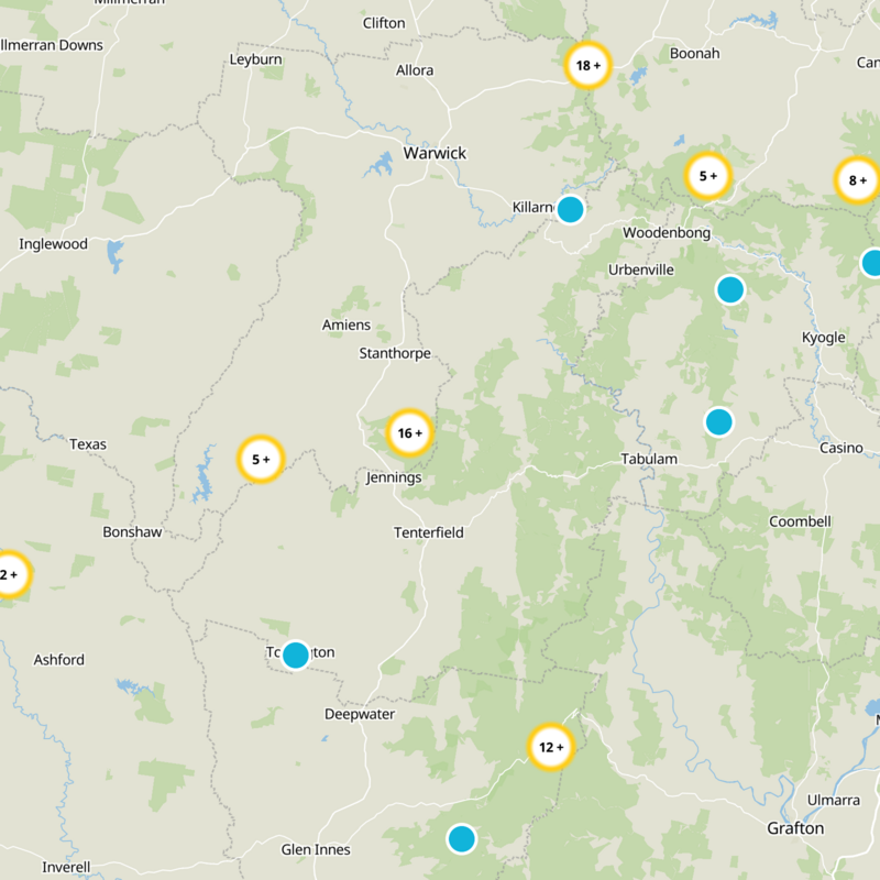Tenterfield Static Map
