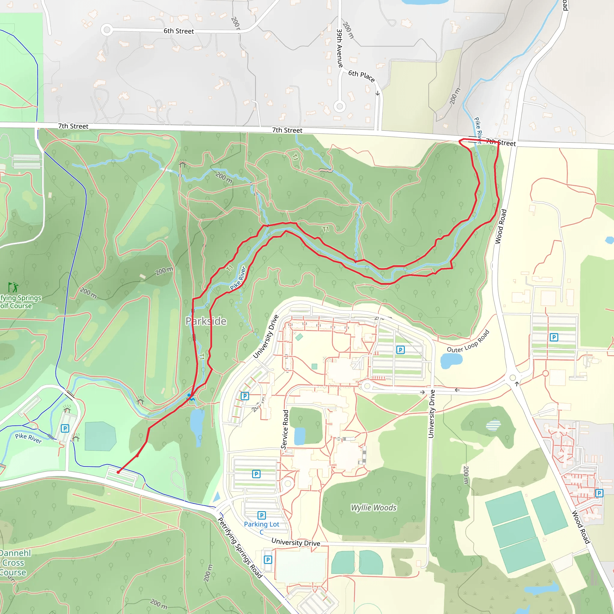 Pike River Loop mobile static map