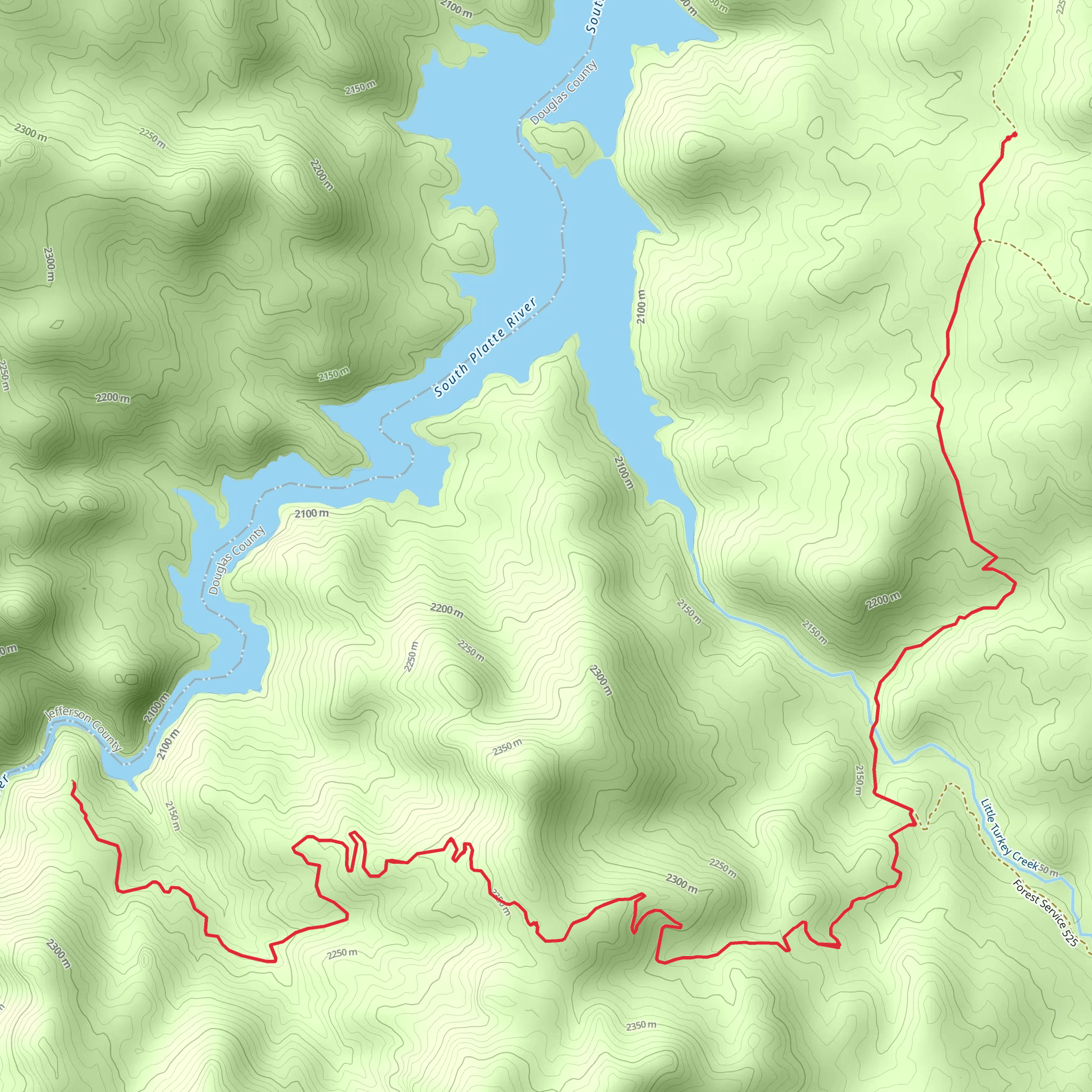 South Platte River mobile static map