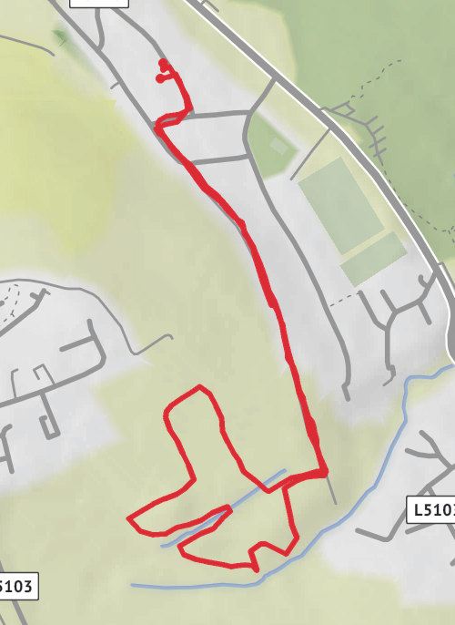 Hike from Wicklow mobile static map