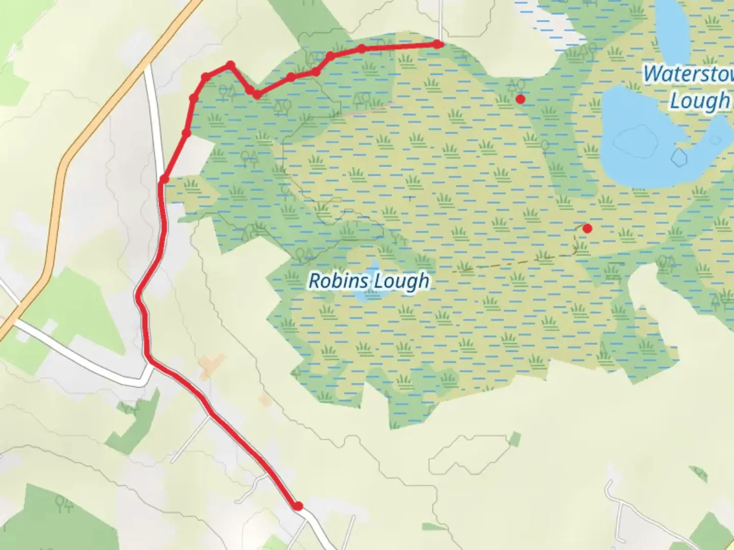 An image depicting the trail Annagh and its surrounding area.