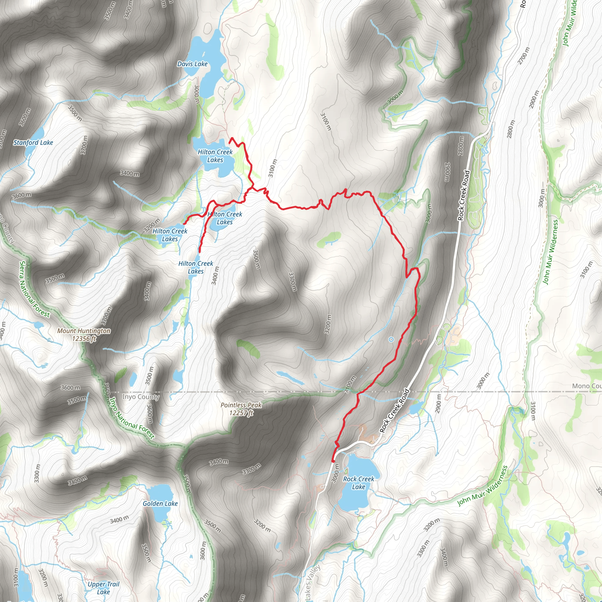 Hilton Lakes Trail mobile static map
