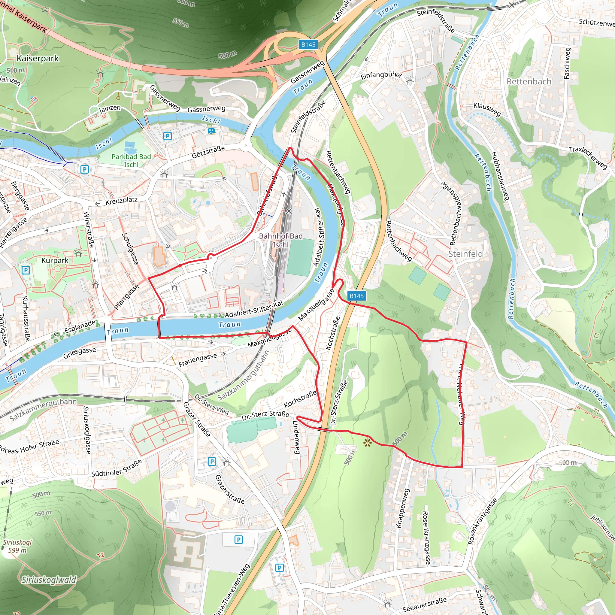 Round Walk to Sterzens Abendsitz mobile static map