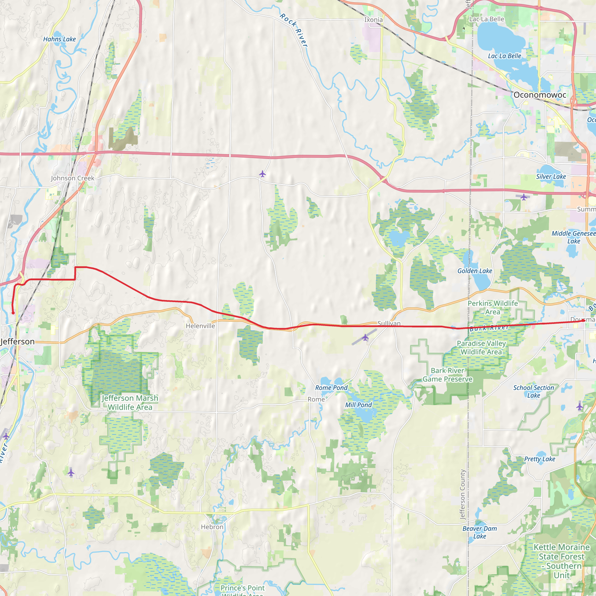 Glacial Drumlin State Trail Point To Point Waukesha County Wiscons
