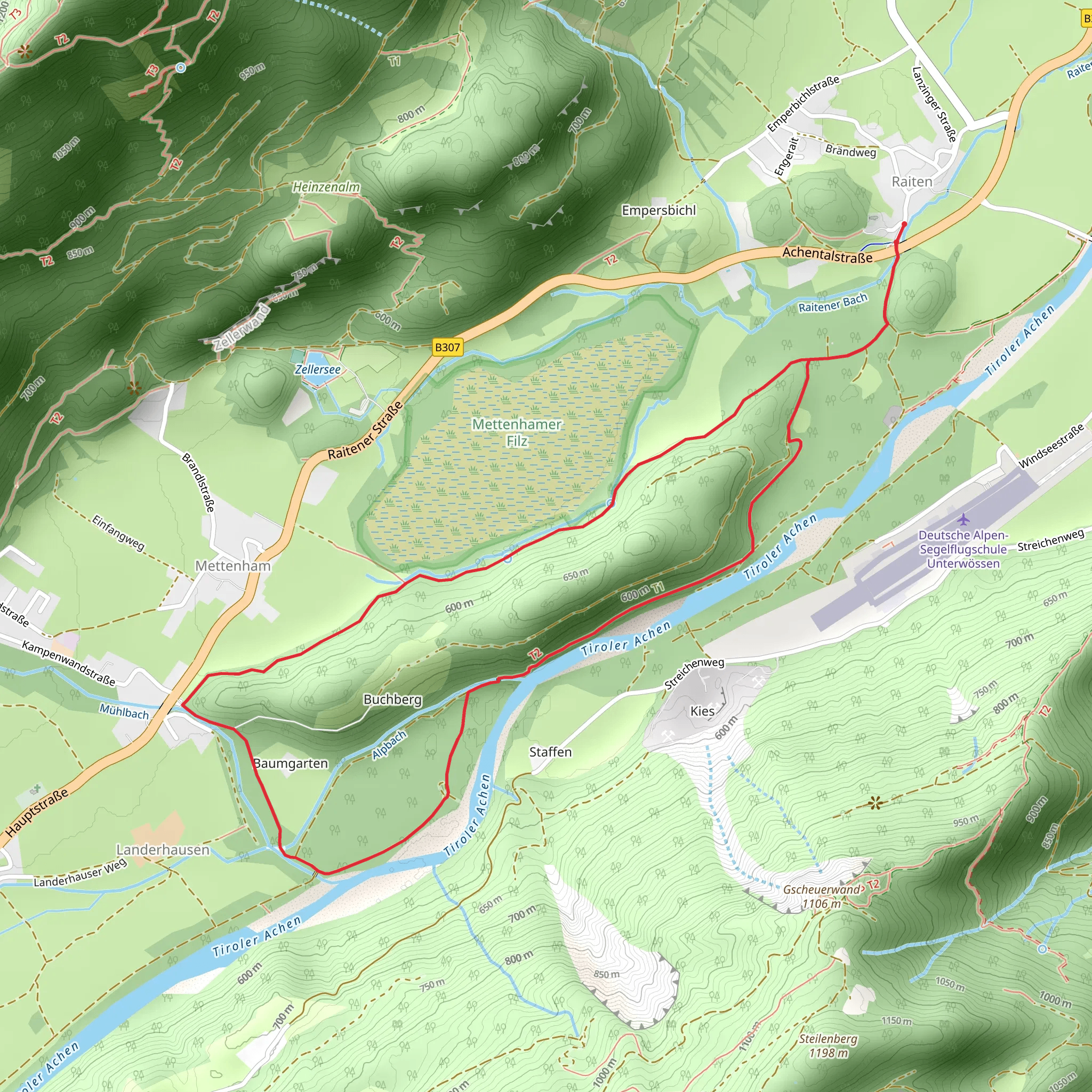 Buchberg Rundweg Loop mobile static map
