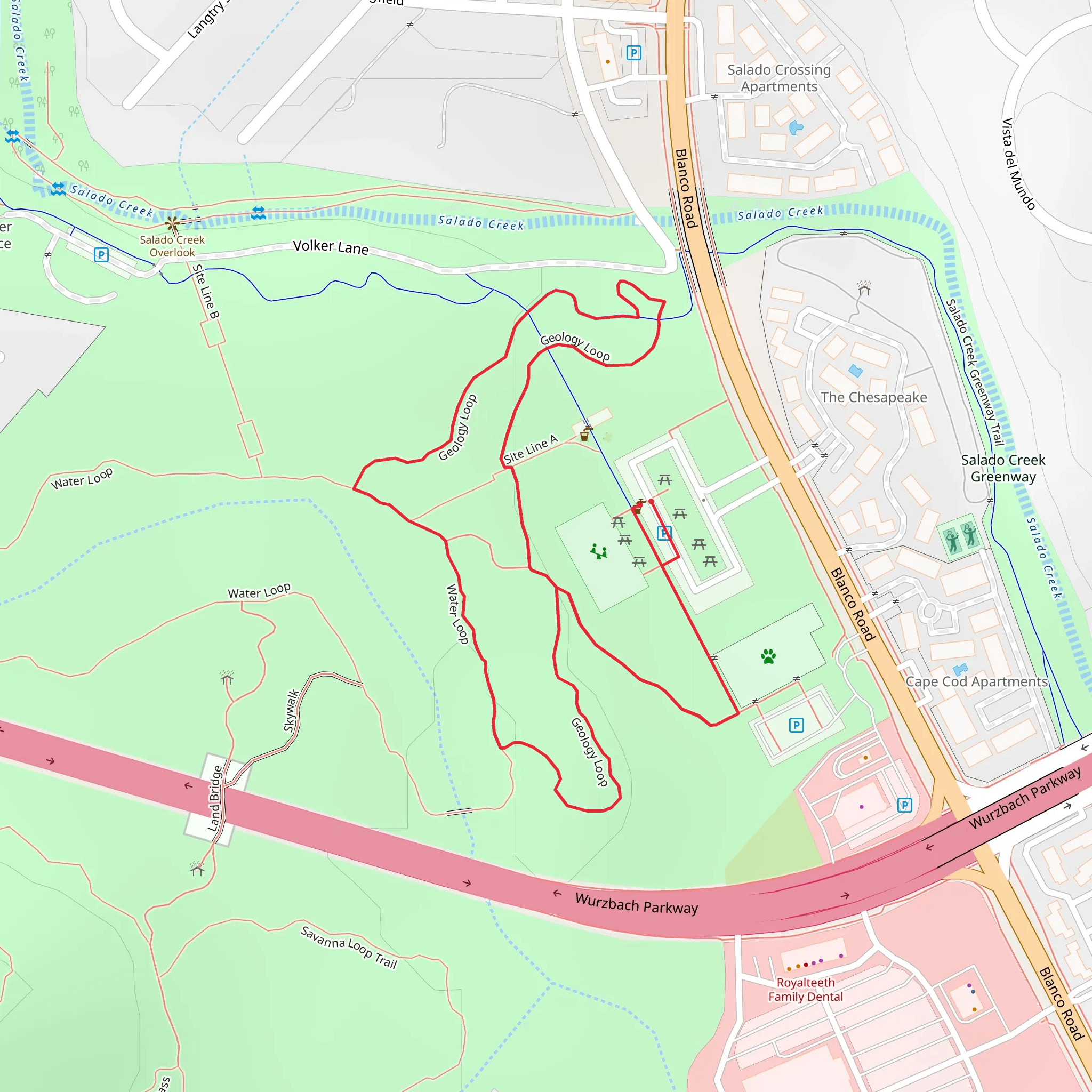 Geology Loop and Water Loop mobile static map