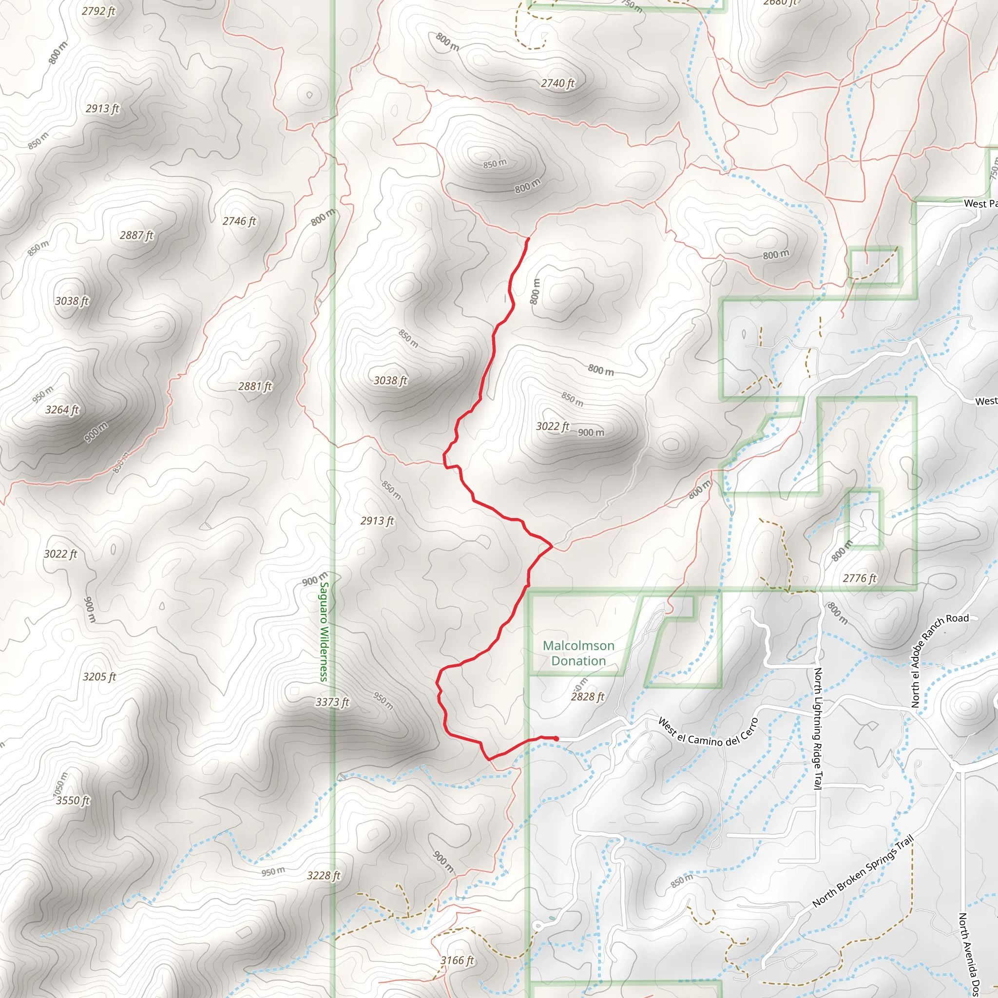 Thunderbird Trail mobile static map