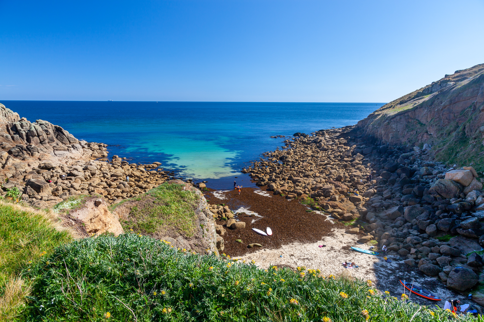 An image depicting the trail Sennen Cove to Lamorna Walk and its surrounding area.