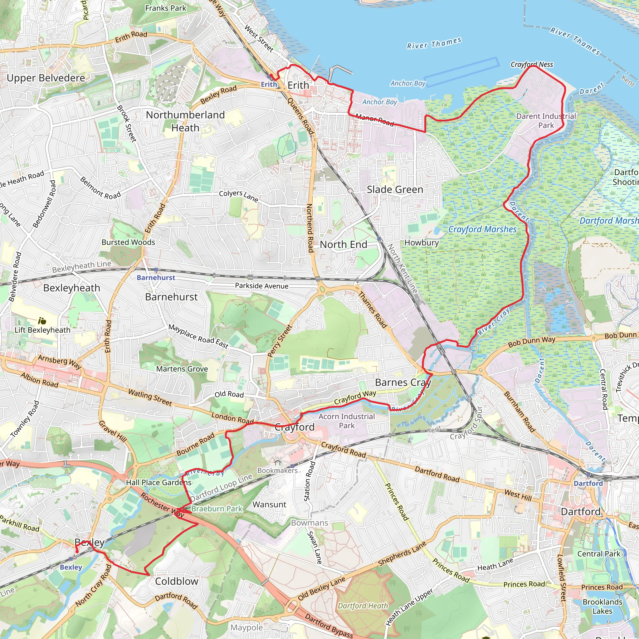 Erith to Bexley Walk | London | England