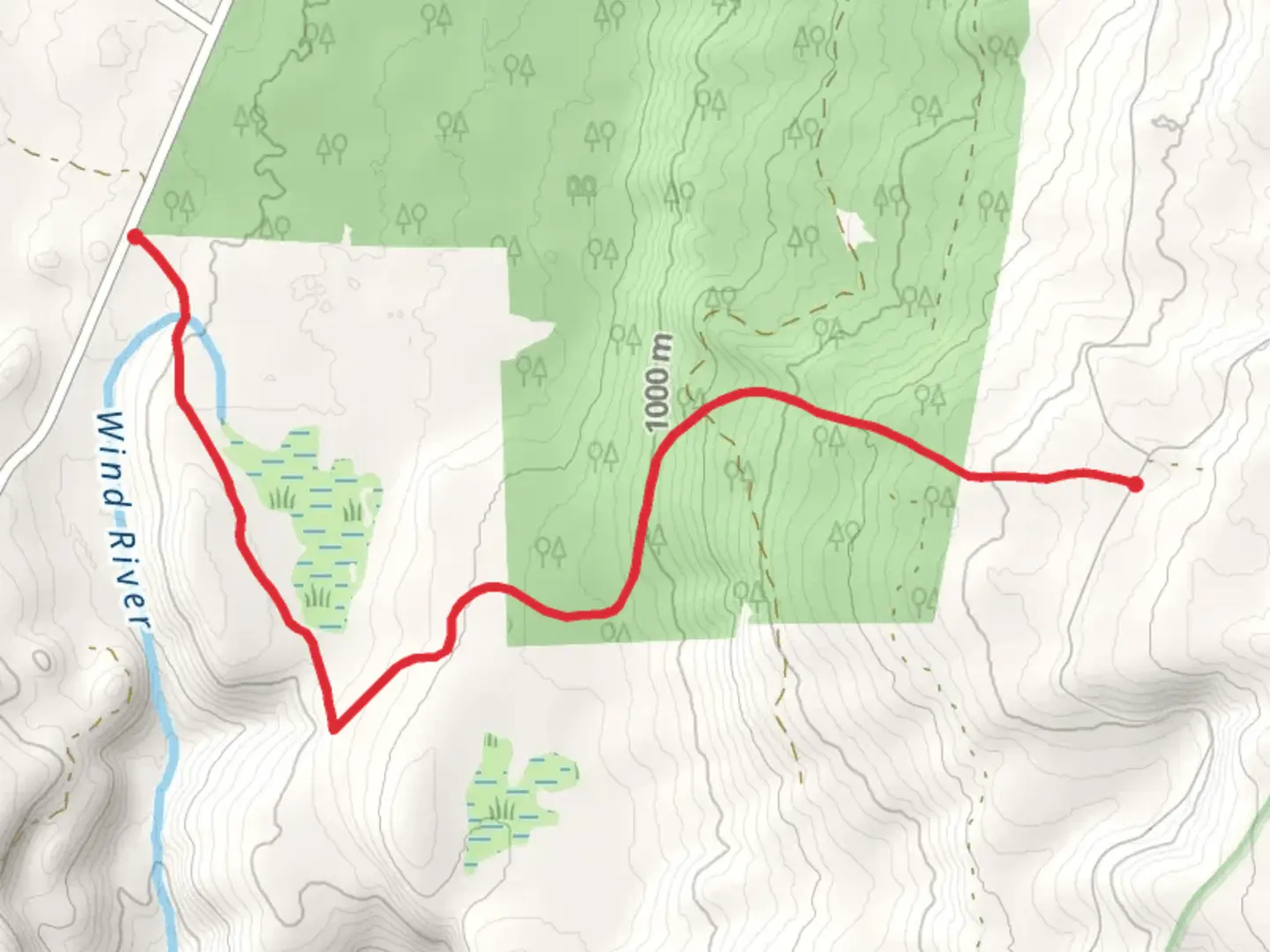 An image depicting the trail Terminator Trail and its surrounding area.