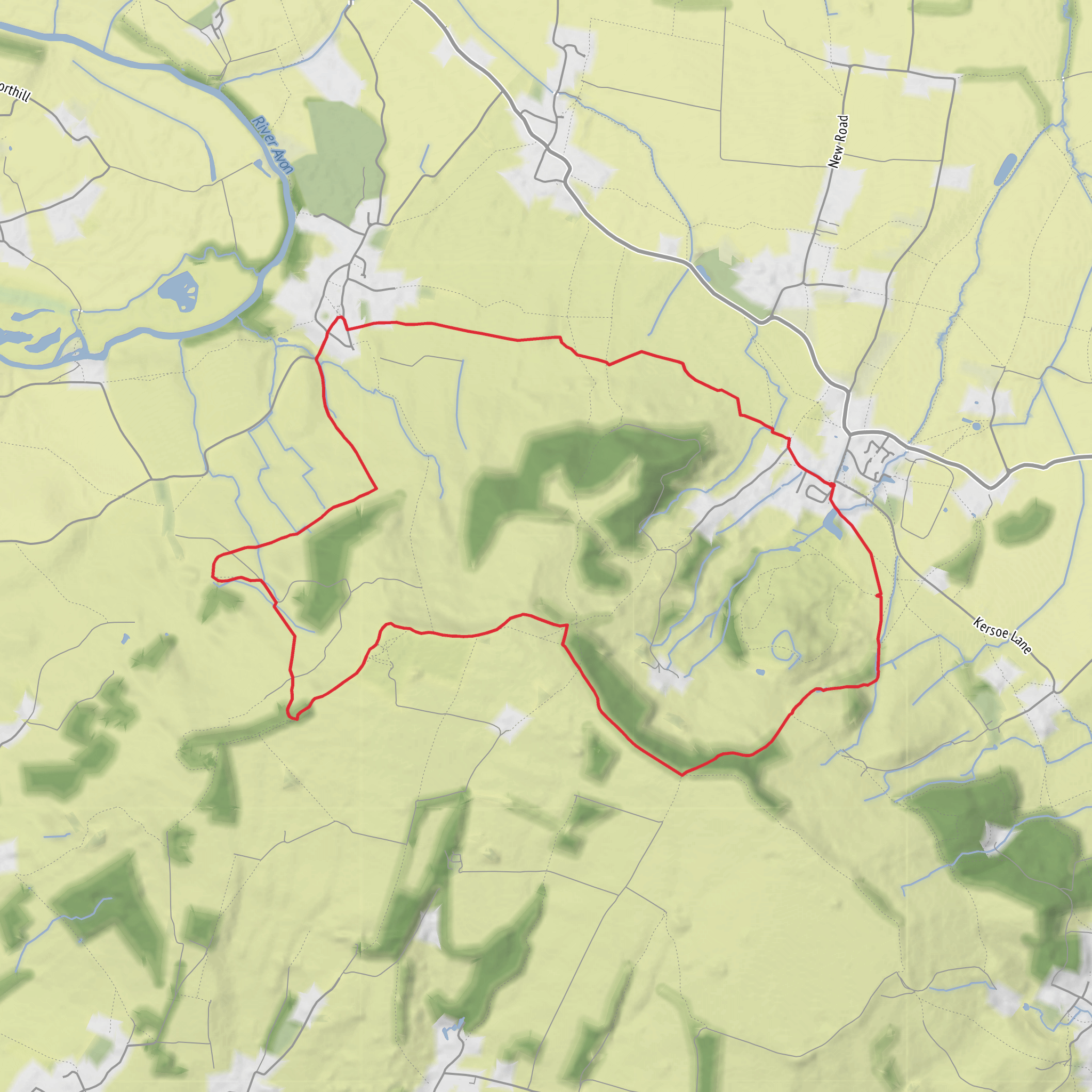 Fiddler's Knap, Banbury Stone and Great Comberton Loop mobile static map