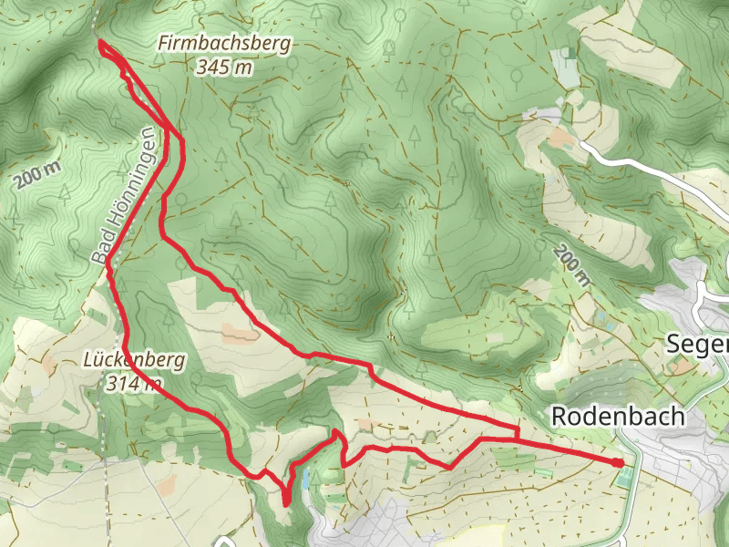 Limeswanderweg and Lueckenberg Loop