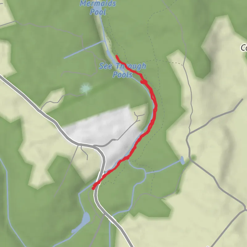 Hike from Tahmoor mobile static map