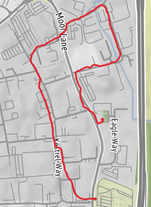 Exeter Walking mobile static map