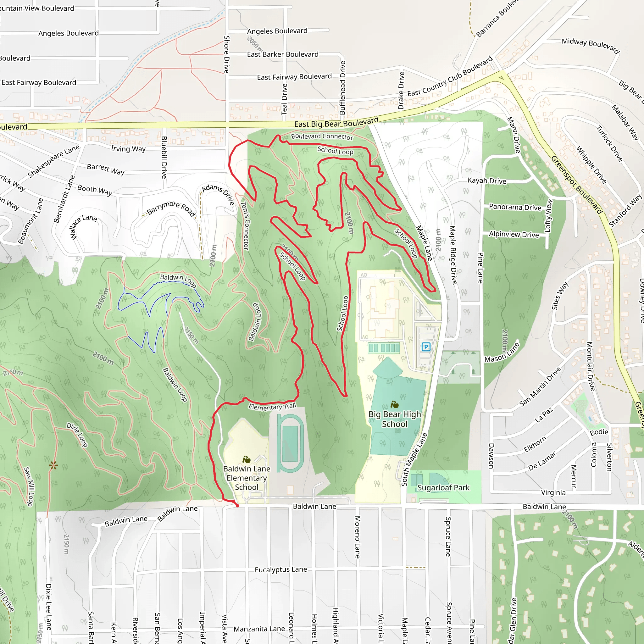 School Loop mobile static map