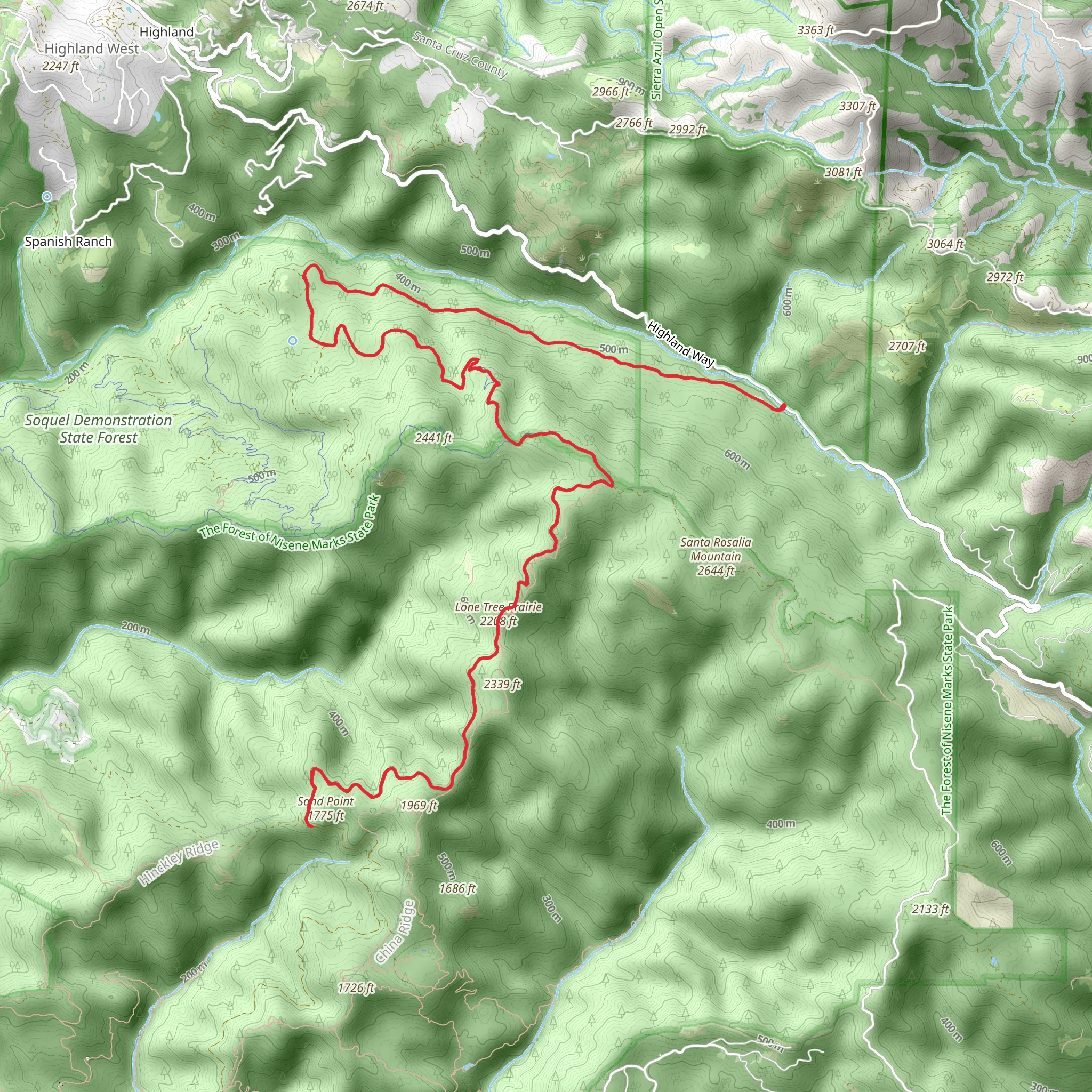 Sand Point and Lone Tree Prairie mobile static map